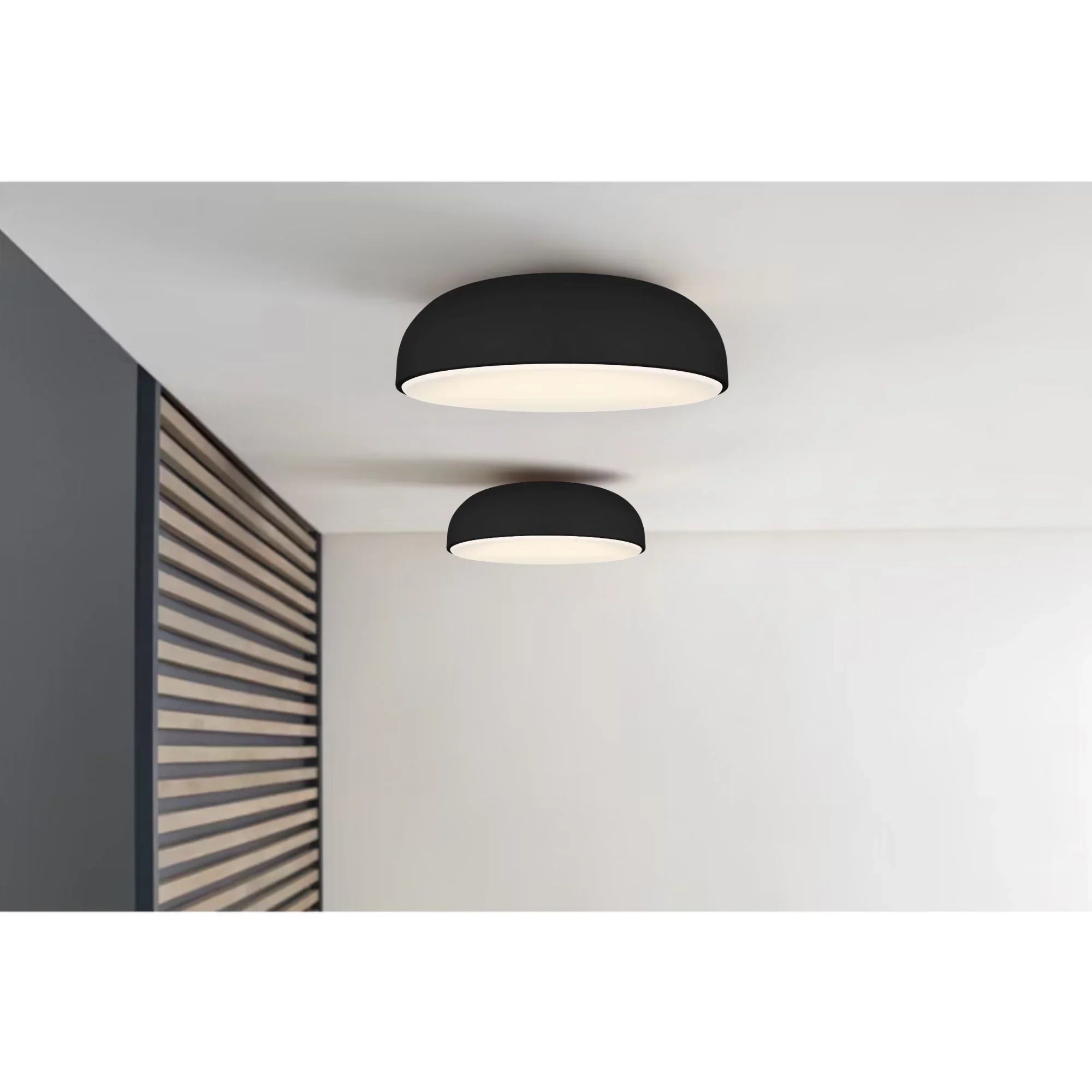 Kosa 13" LED Flush Mount, 120V, Nightshade Black Finish