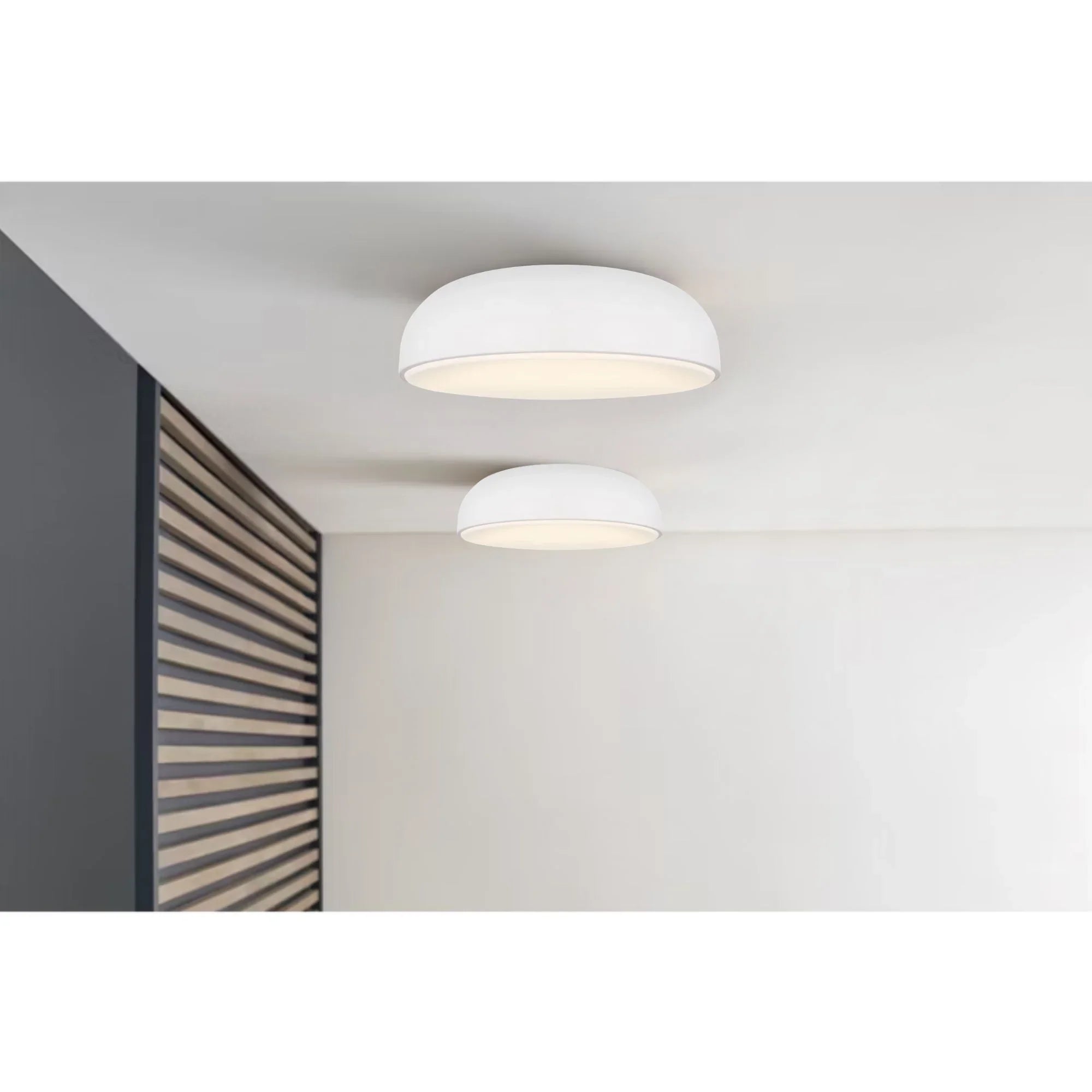 Kosa 13" LED Flush Mount, 120V, Matte White Finish