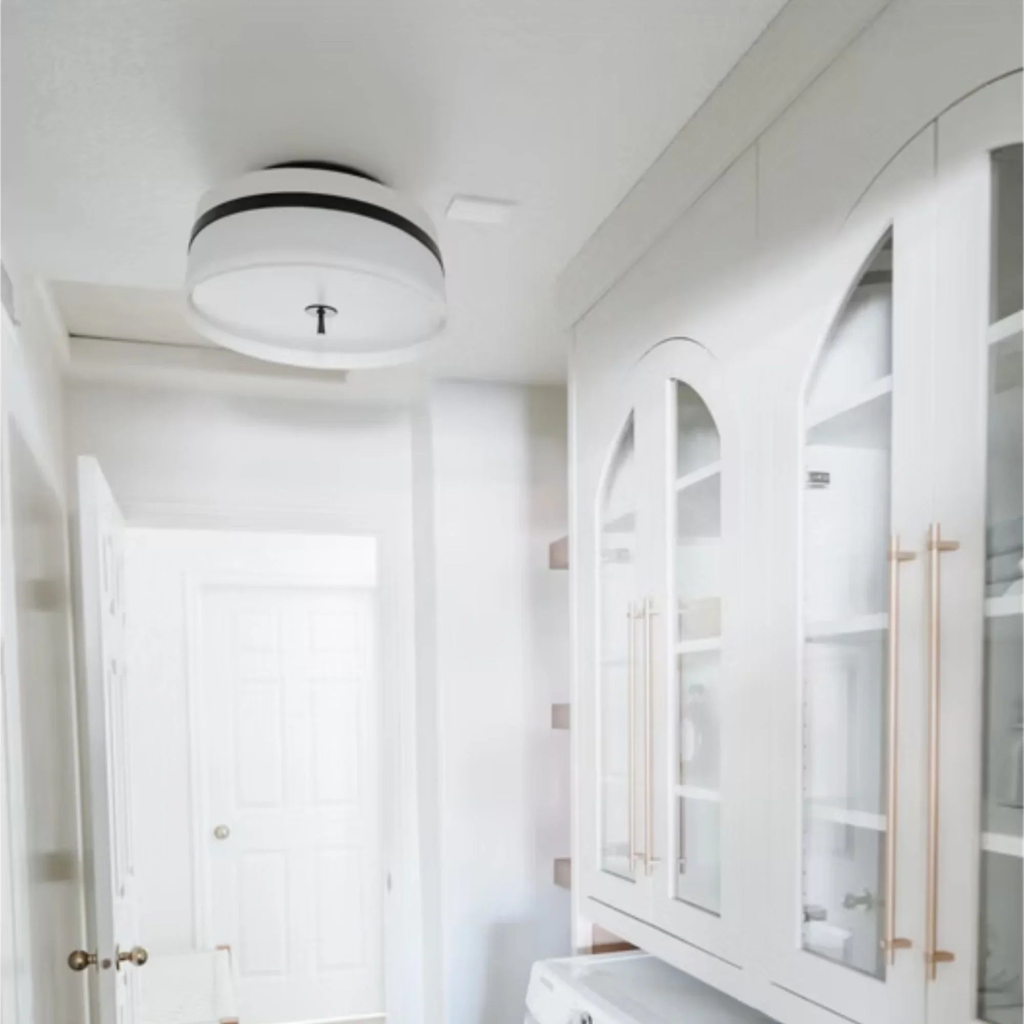 Cordtlandt 14" 3-Light Small Semi Flush Mount, Polished Nickel Finish