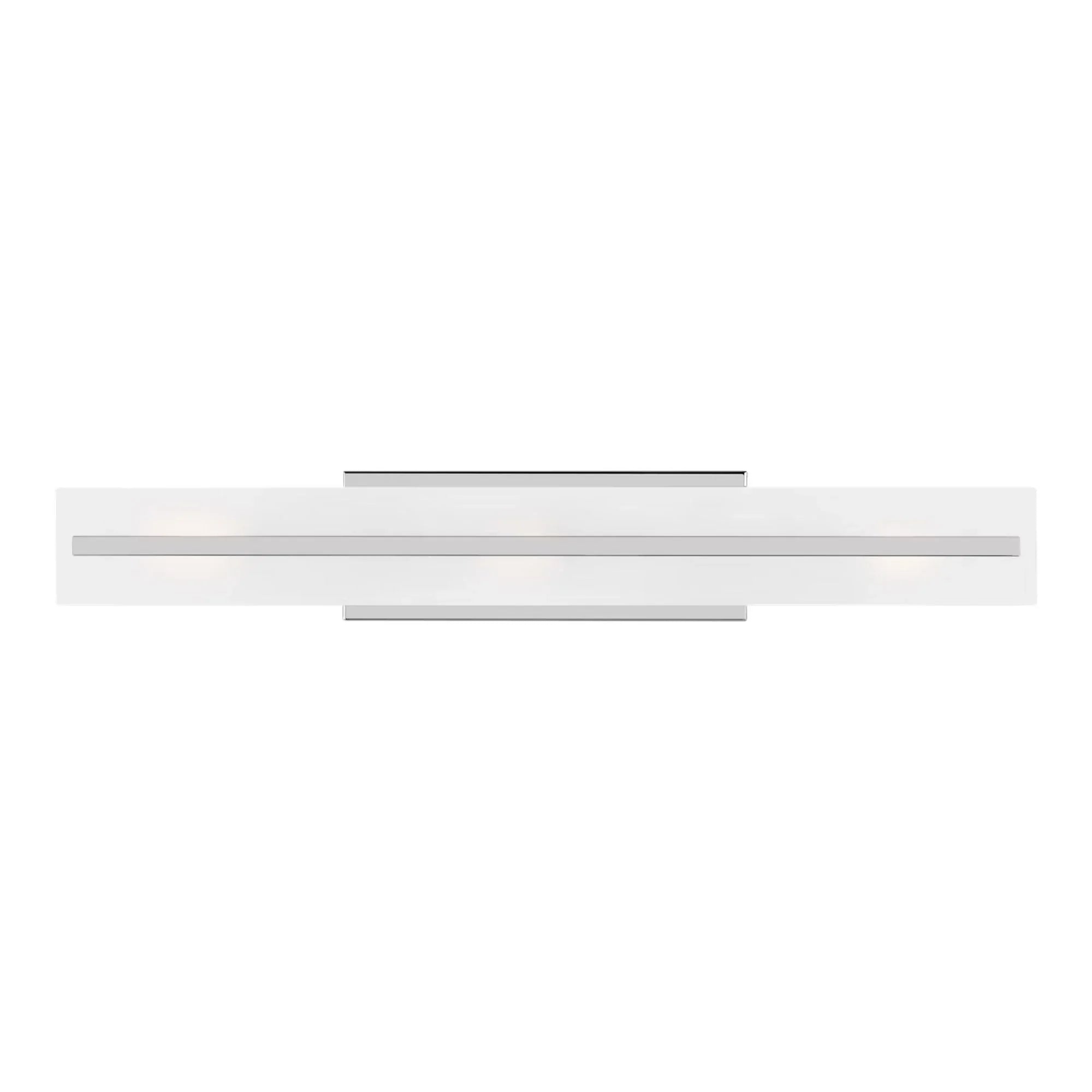 Dex 30" Large 3-Light LED Bathroom Vanity, Chrome Finish