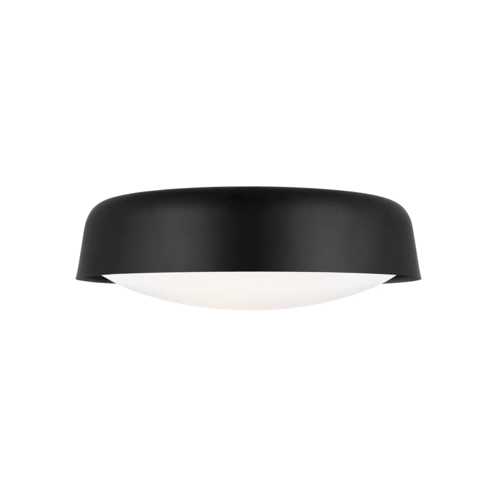 Draper 16" 2-Light Flush Mount, Midnight Black Finish