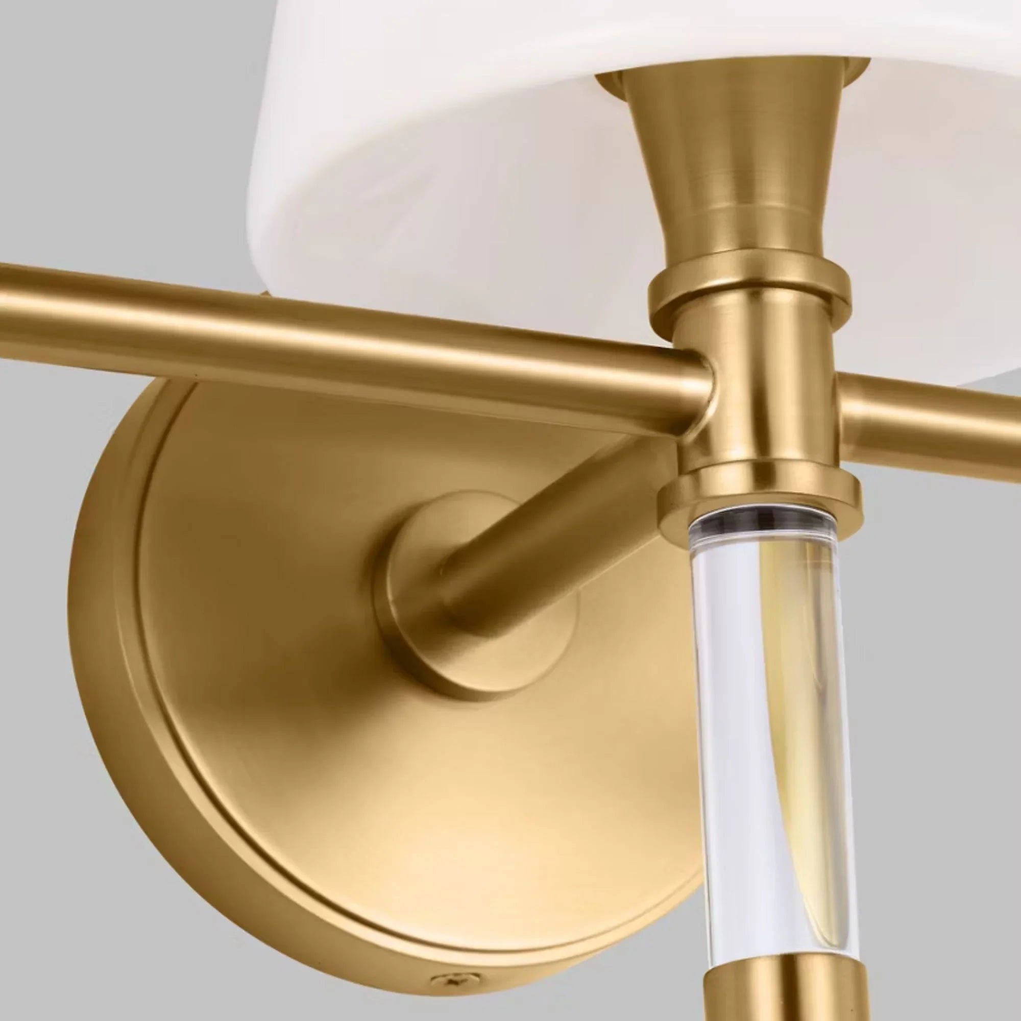 Hanover 25" 3-Light Bathroom Vanity, Burnished Brass Finish