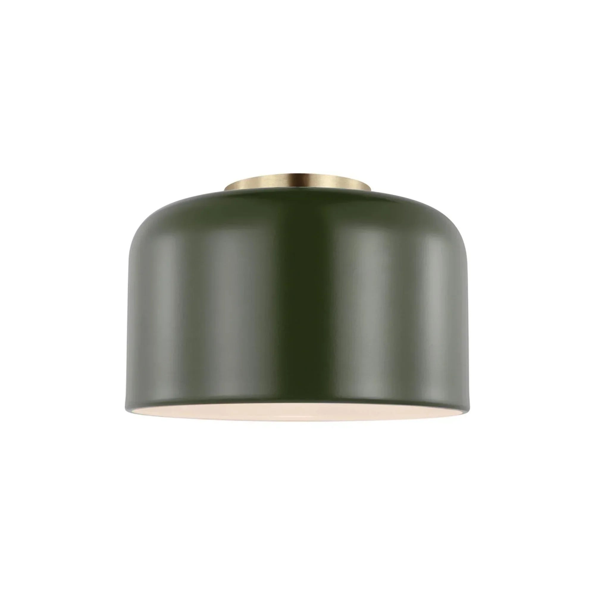 Malone 11" Small Flush Mount, Olive Finish