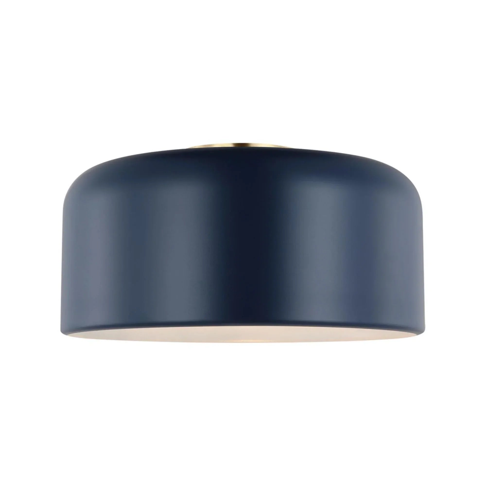 Malone 14" Medium Flush Mount, Navy Finish