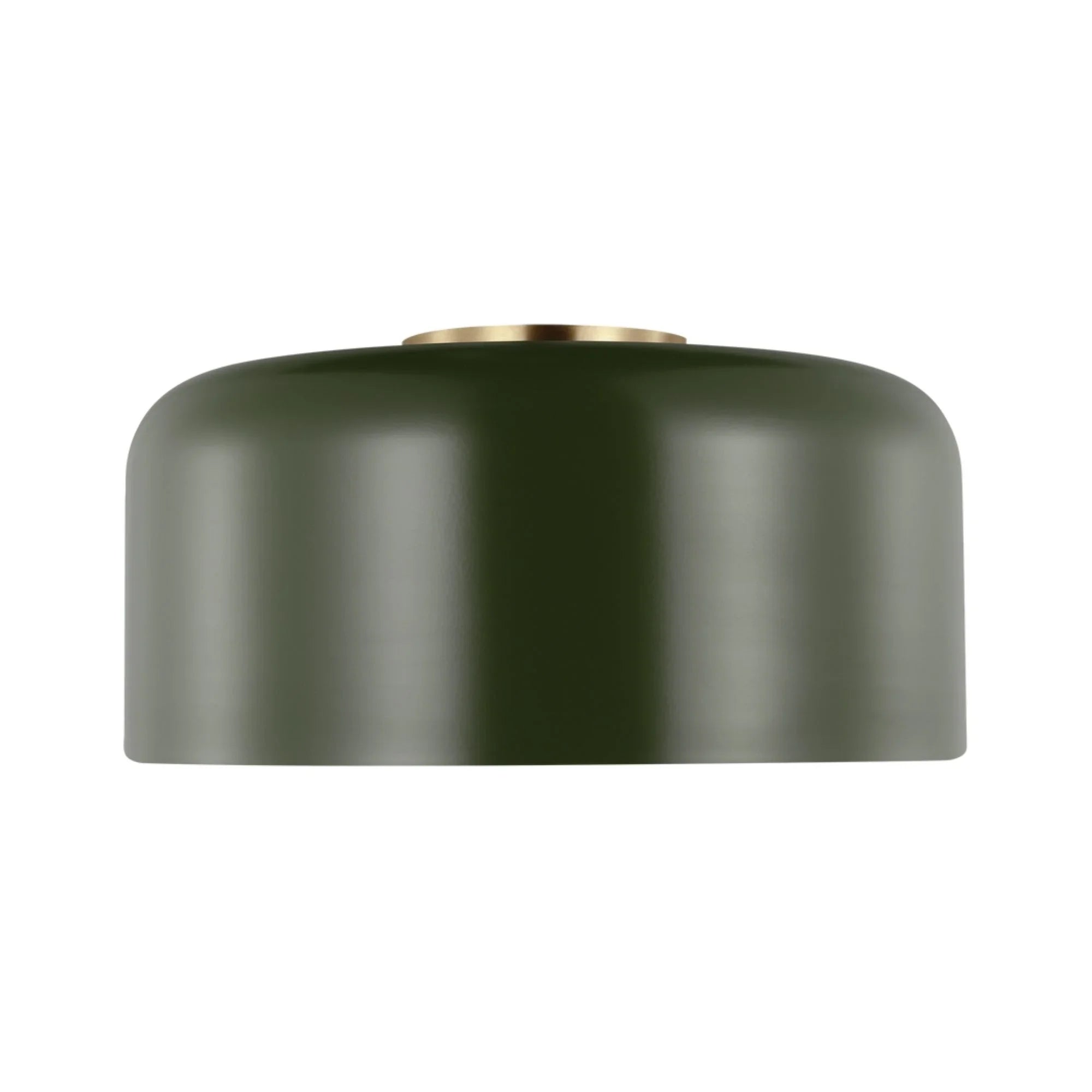 Malone 14" Medium Flush Mount, Olive Finish