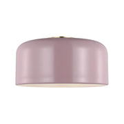 Malone 14" LED Medium Flush Mount, Rose Finish