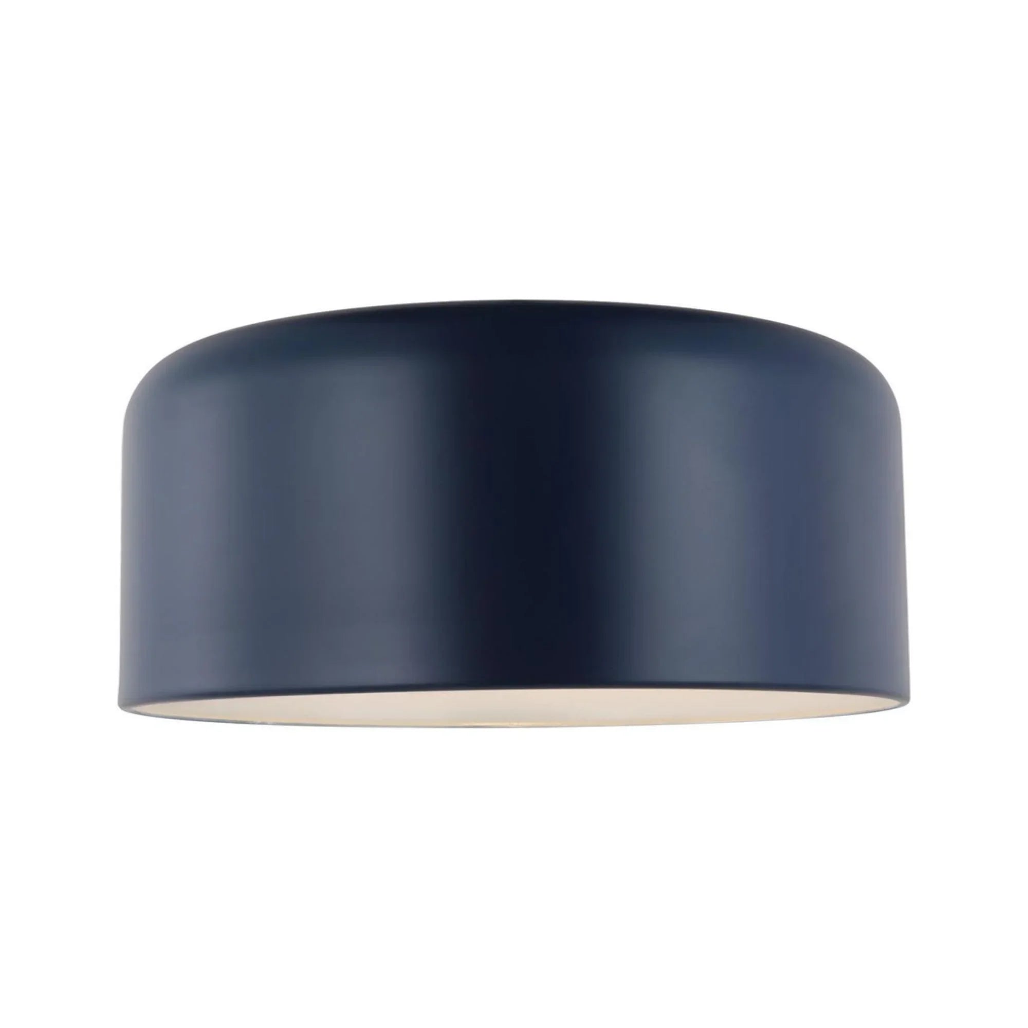 Malone 16" Large Flush Mount, Navy Finish