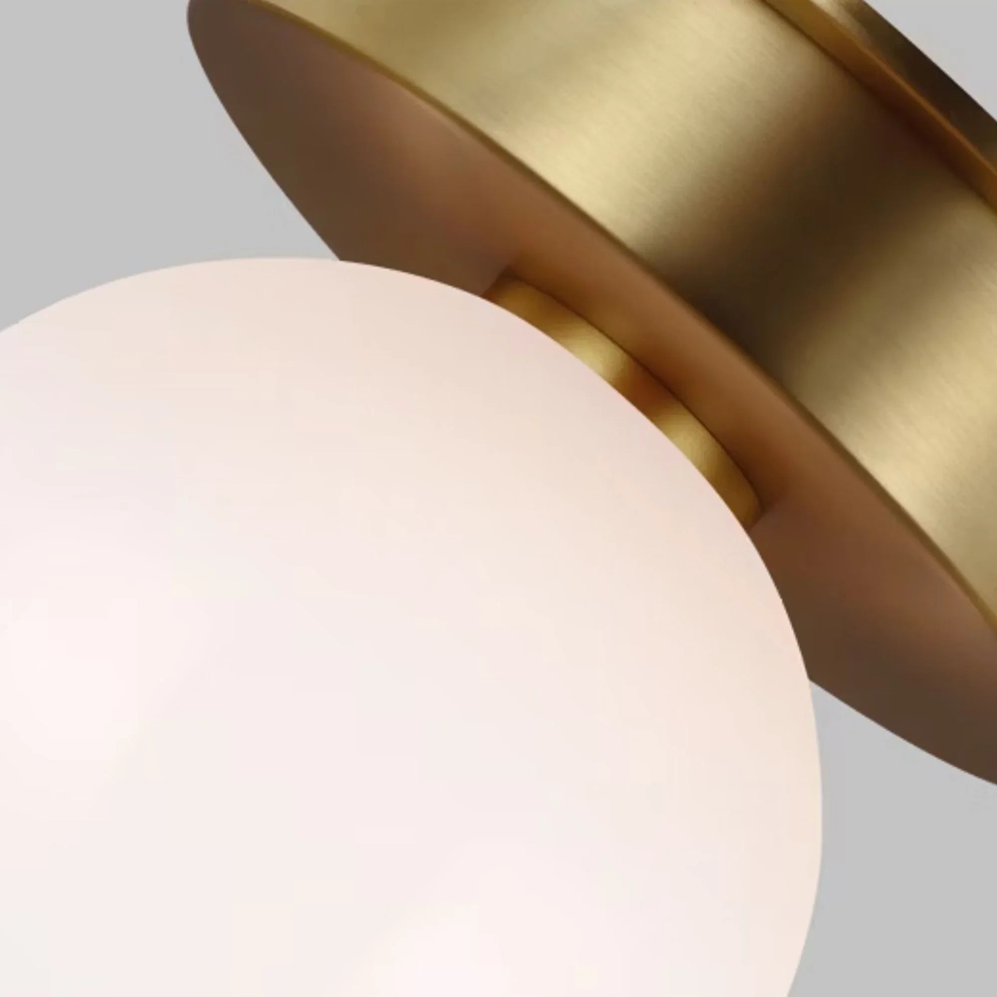 Nodes 14" Flush Mount, Burnished Brass Finish