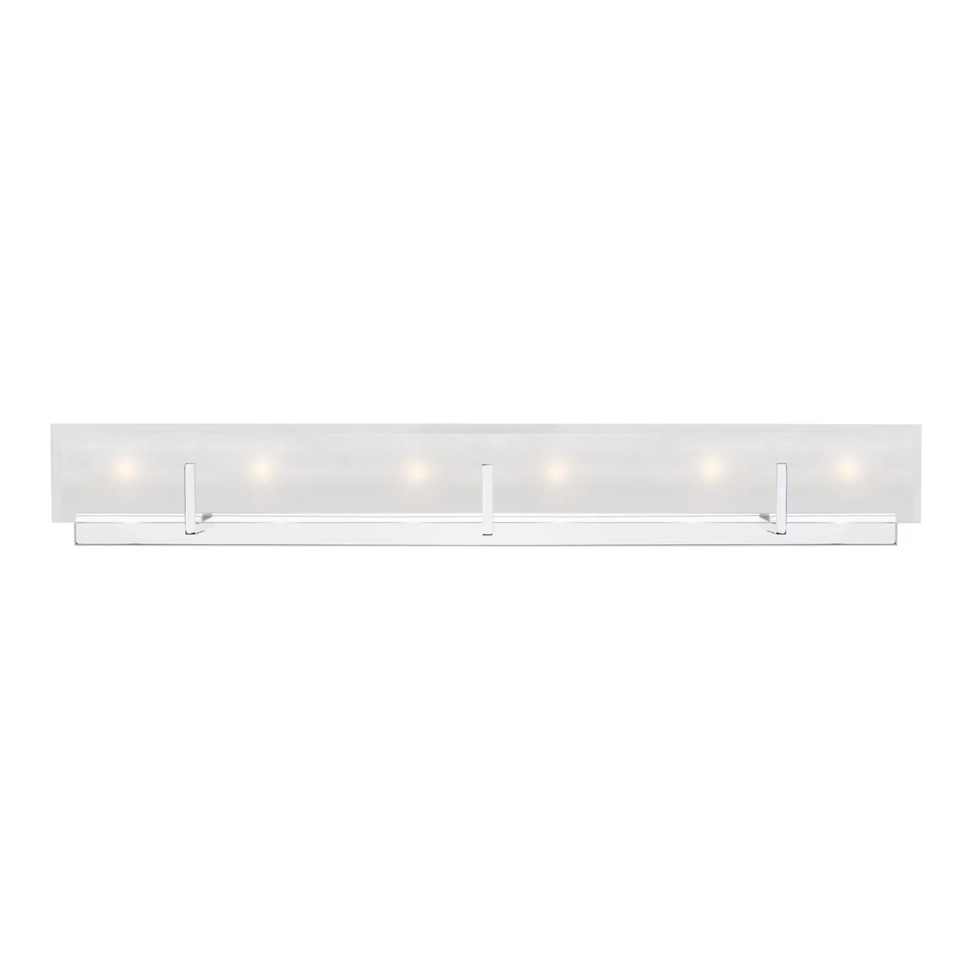 Syll 38" 6-Light Bathroom Vanity, Chrome Finish