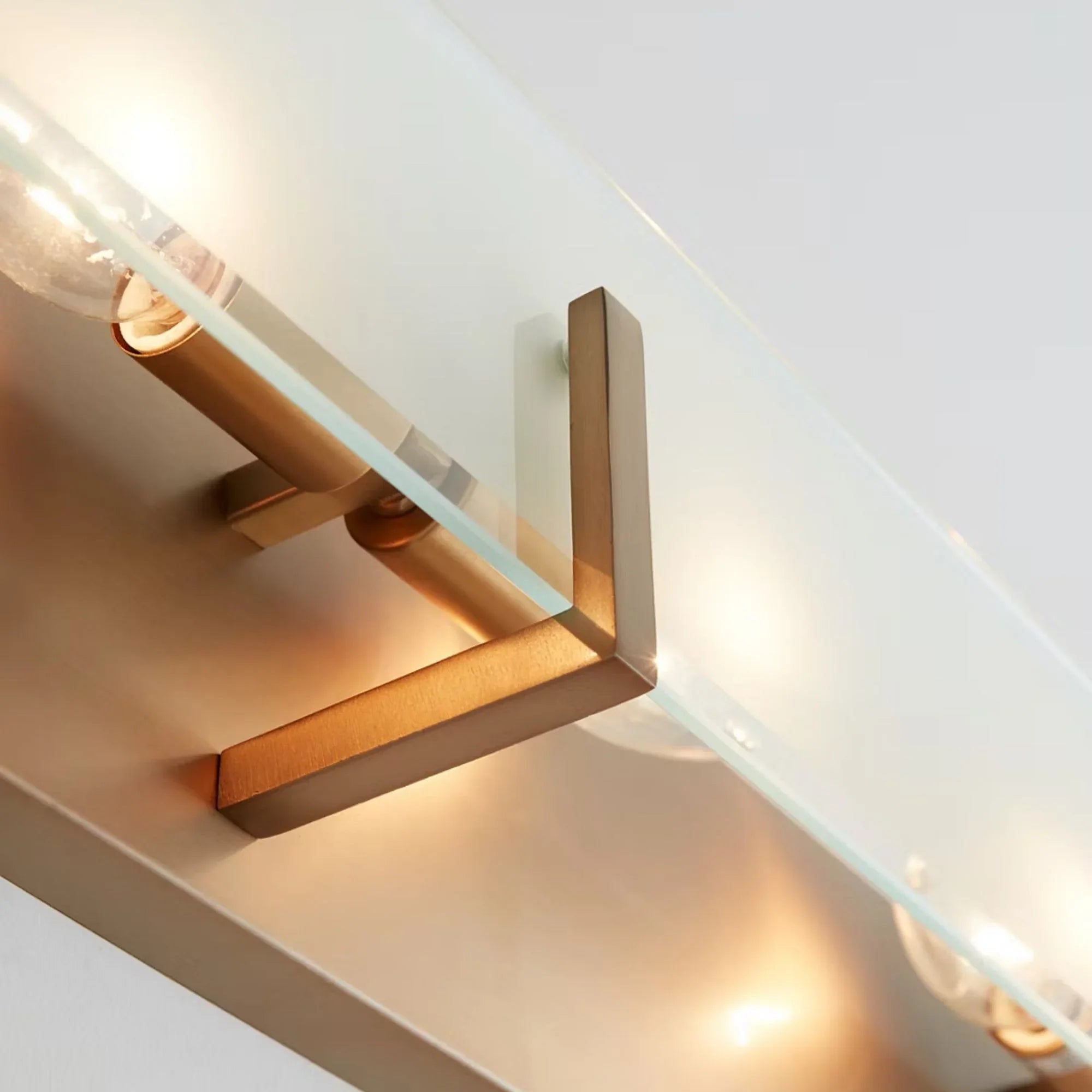 Syll 38" 6-Light LED Bathroom Vanity, Satin Brass Finish