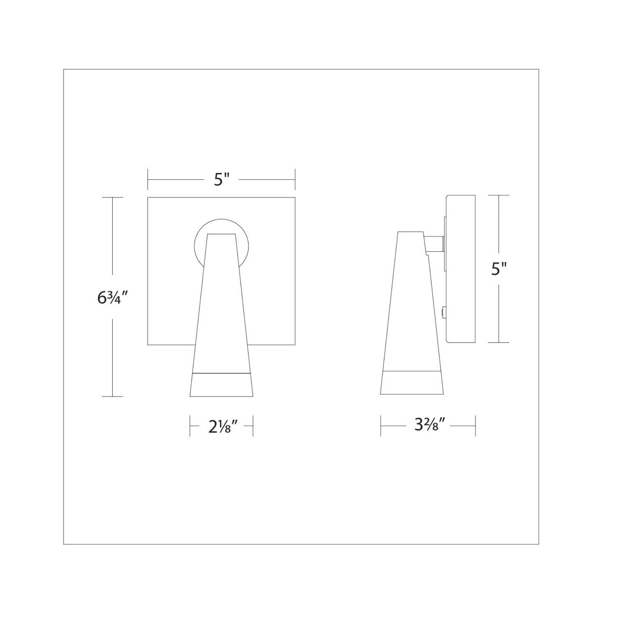 Arne 7 in. LED Wall Sconce with swing arm 3000K Aged Brass & Black Finish - Bees Lighting