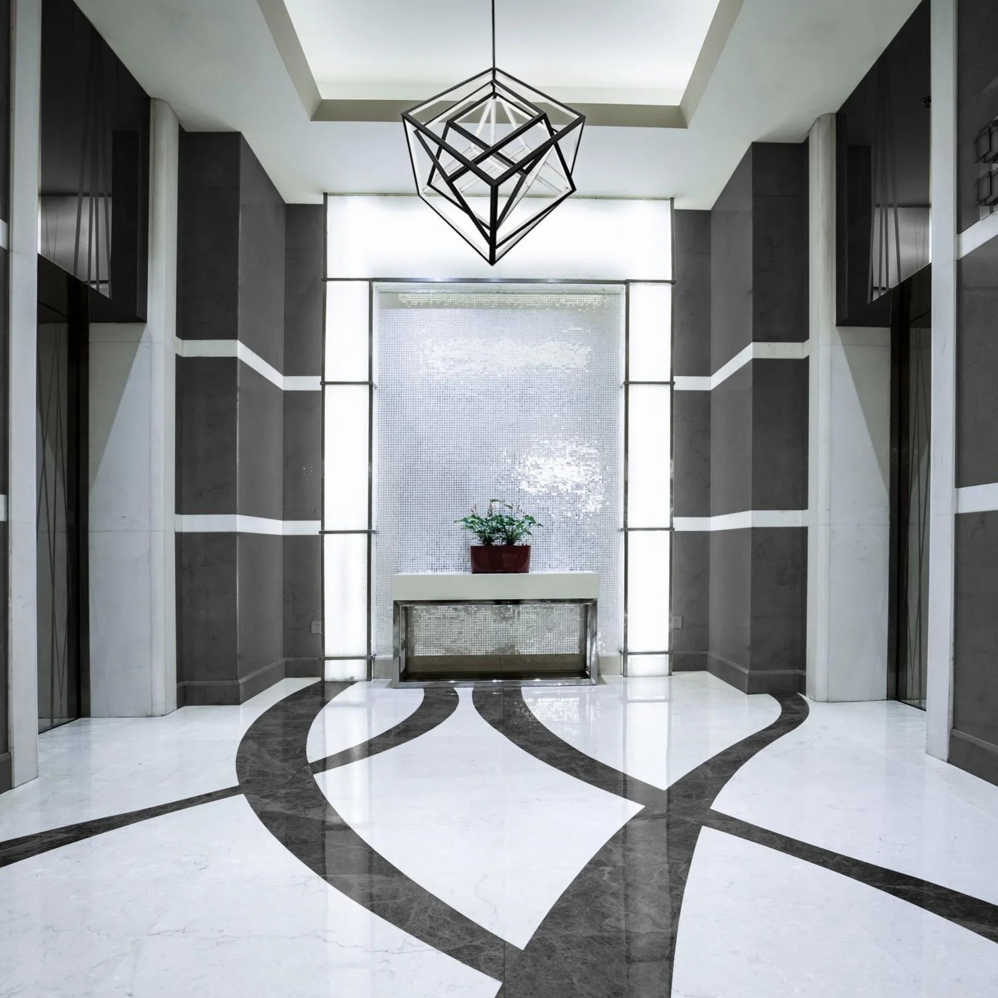 Atlas 32" LED Pendant, 3500K, Black Finish - Bees Lighting