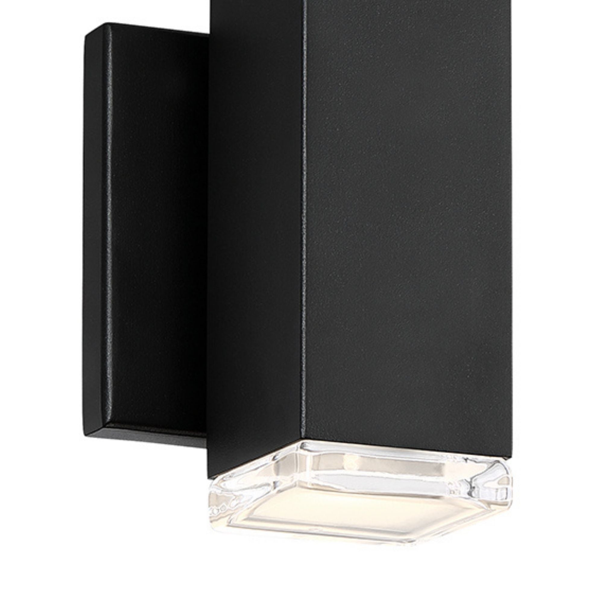 Block 6 in. LED Outdoor Wall Sconce 3000K Black Finish - Bees Lighting