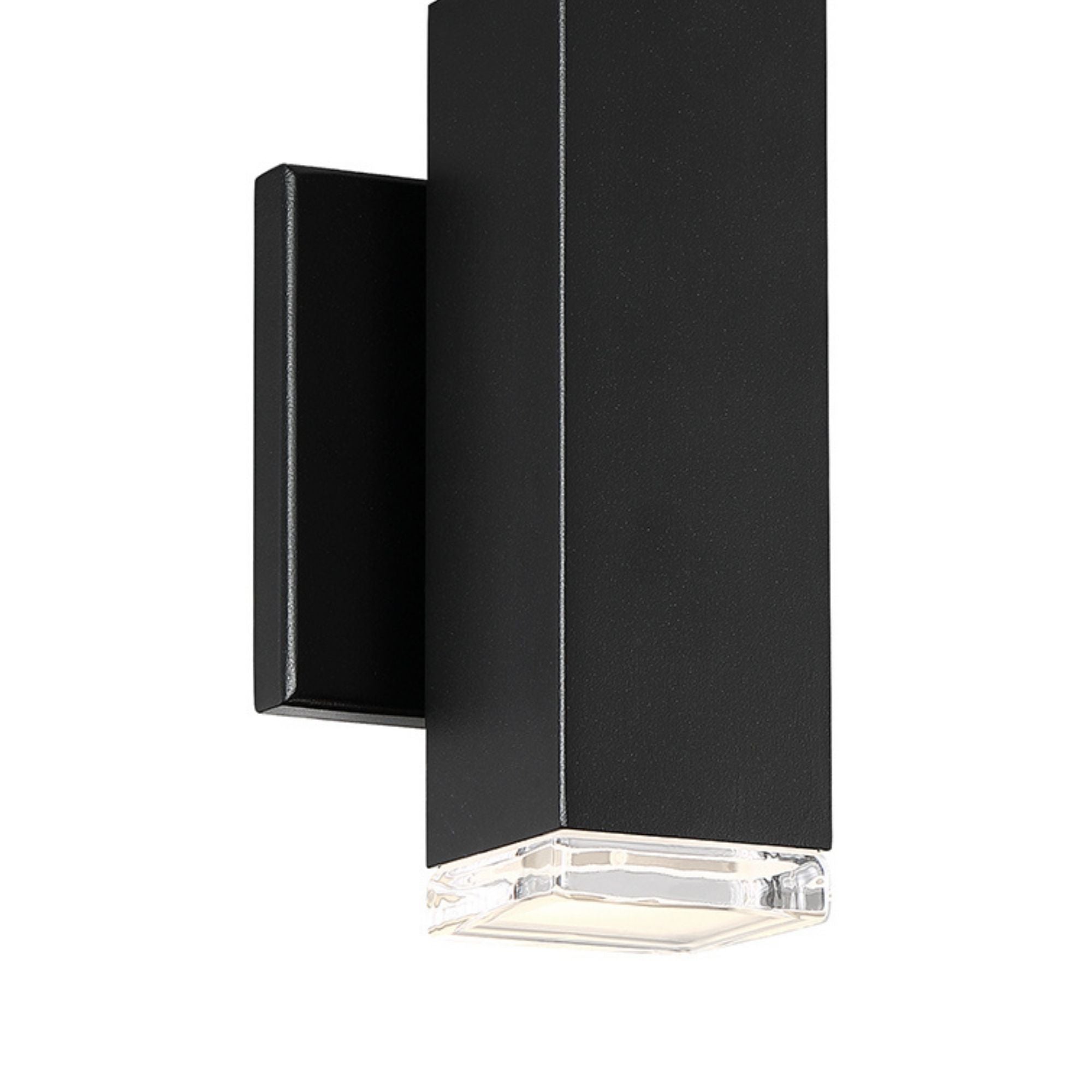 Block 8 in. LED Outdoor Wall Sconce 3000K Black Finish - Bees Lighting