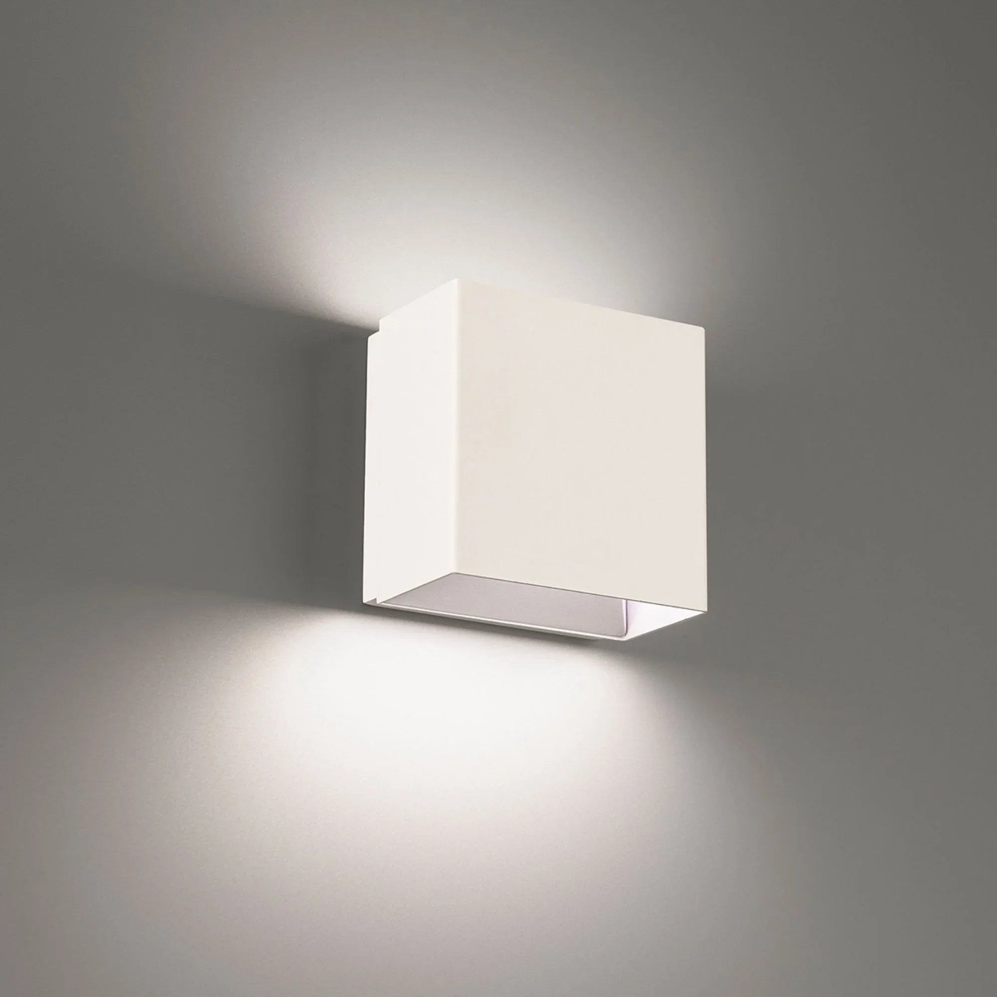 Boxi 5" LED Wall Sconce, 3CCT, White Finish - Bees Lighting