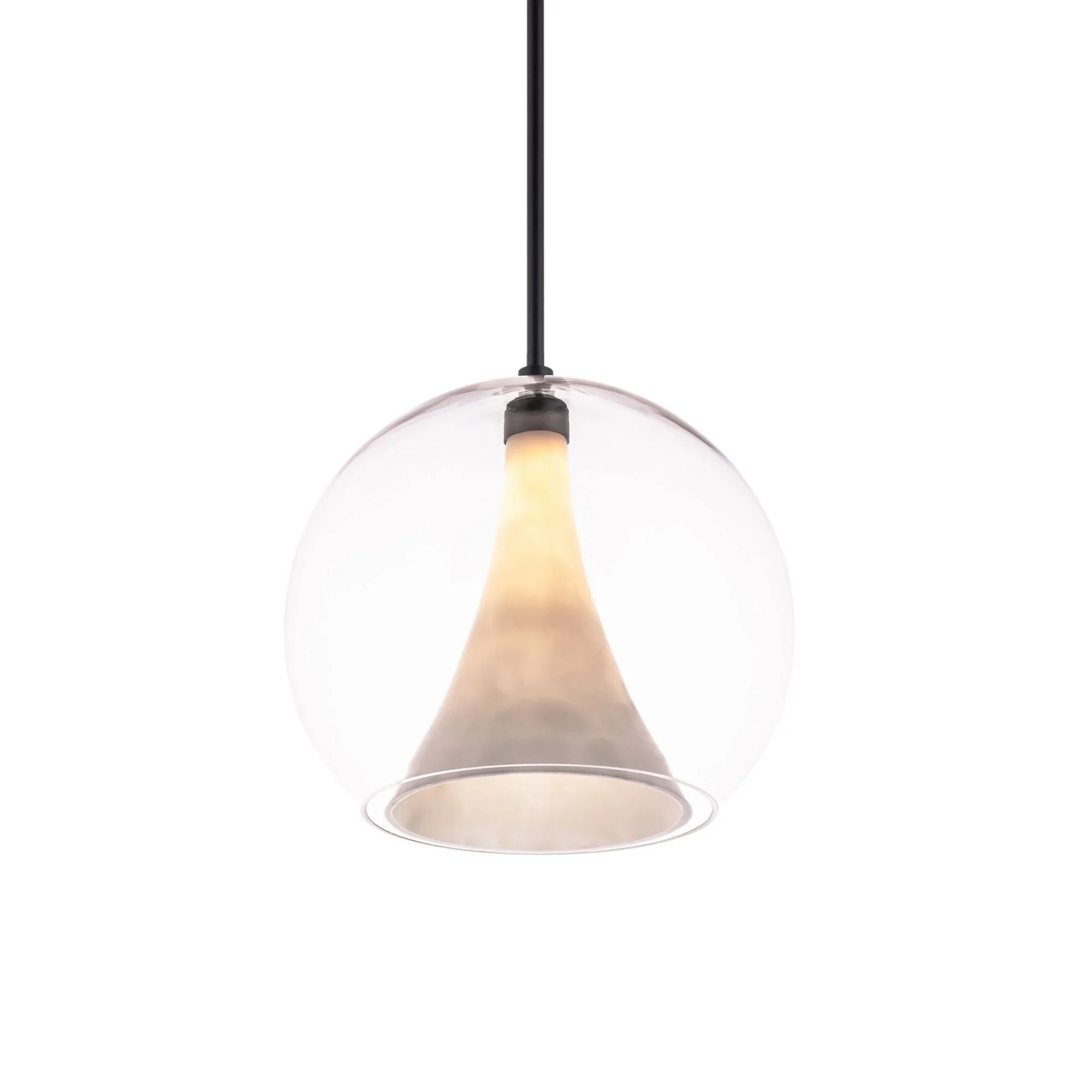 Chantilly 14" LED Pendant, Black Finish - Bees Lighting