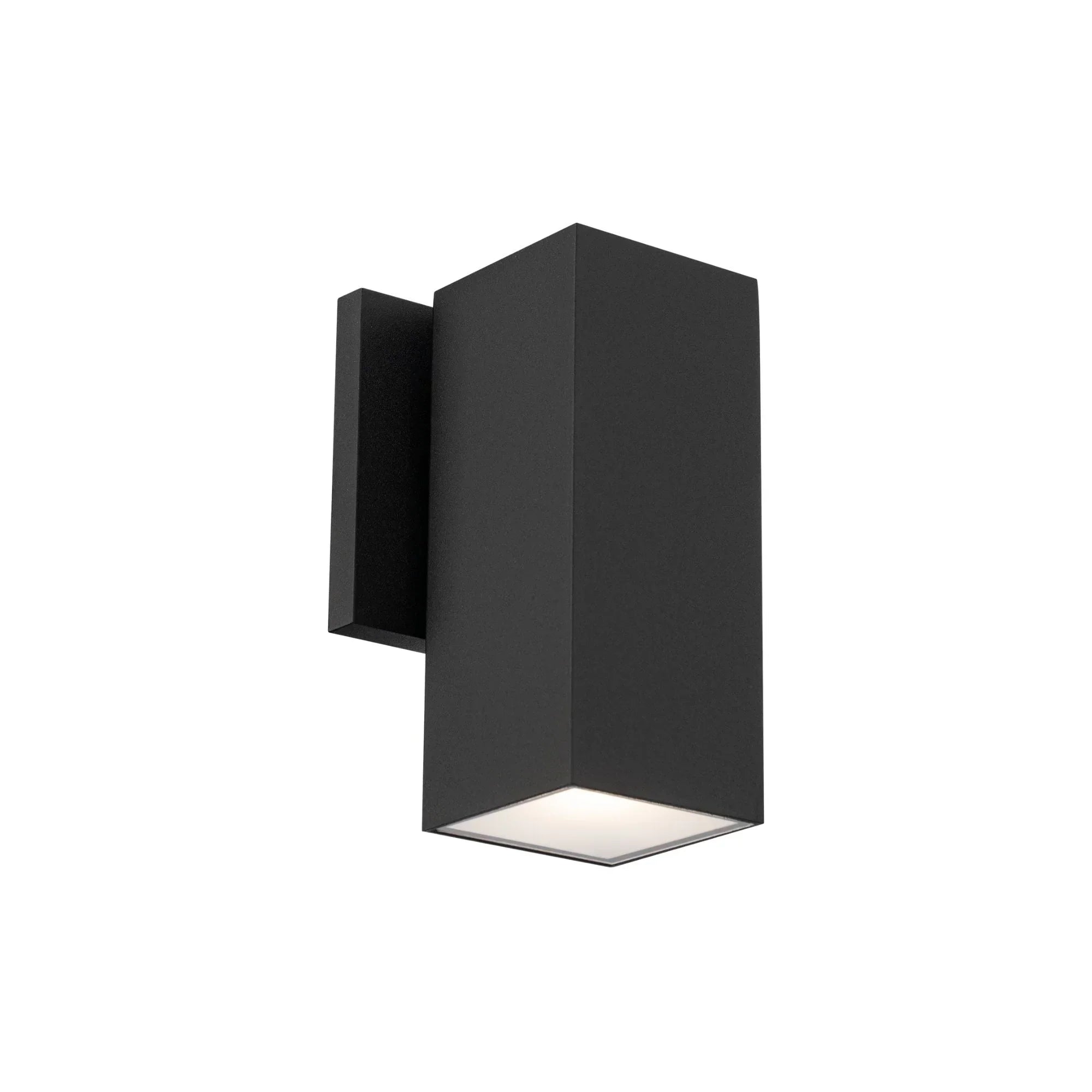 WAC WS-W220208-CS-BK Cubix Outdoor Sconce | Black – Bees Lighting