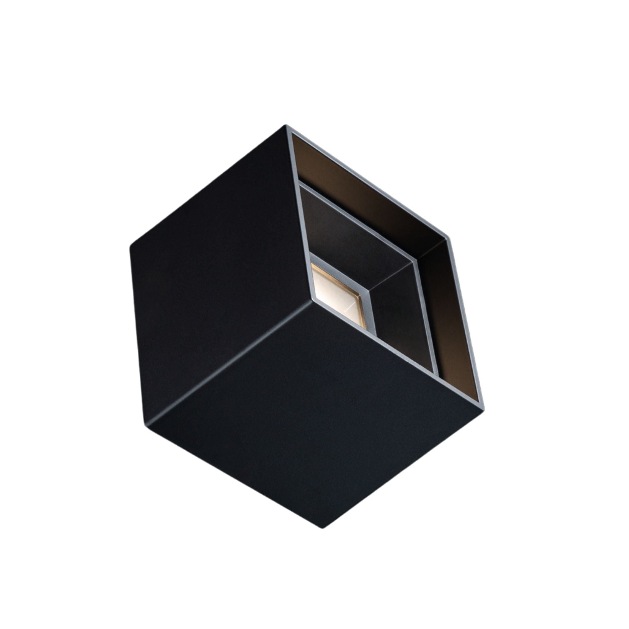 DOWNTOWN 5 in. Square LED Outdoor Flush Mount 3000K Black finish - Bees Lighting