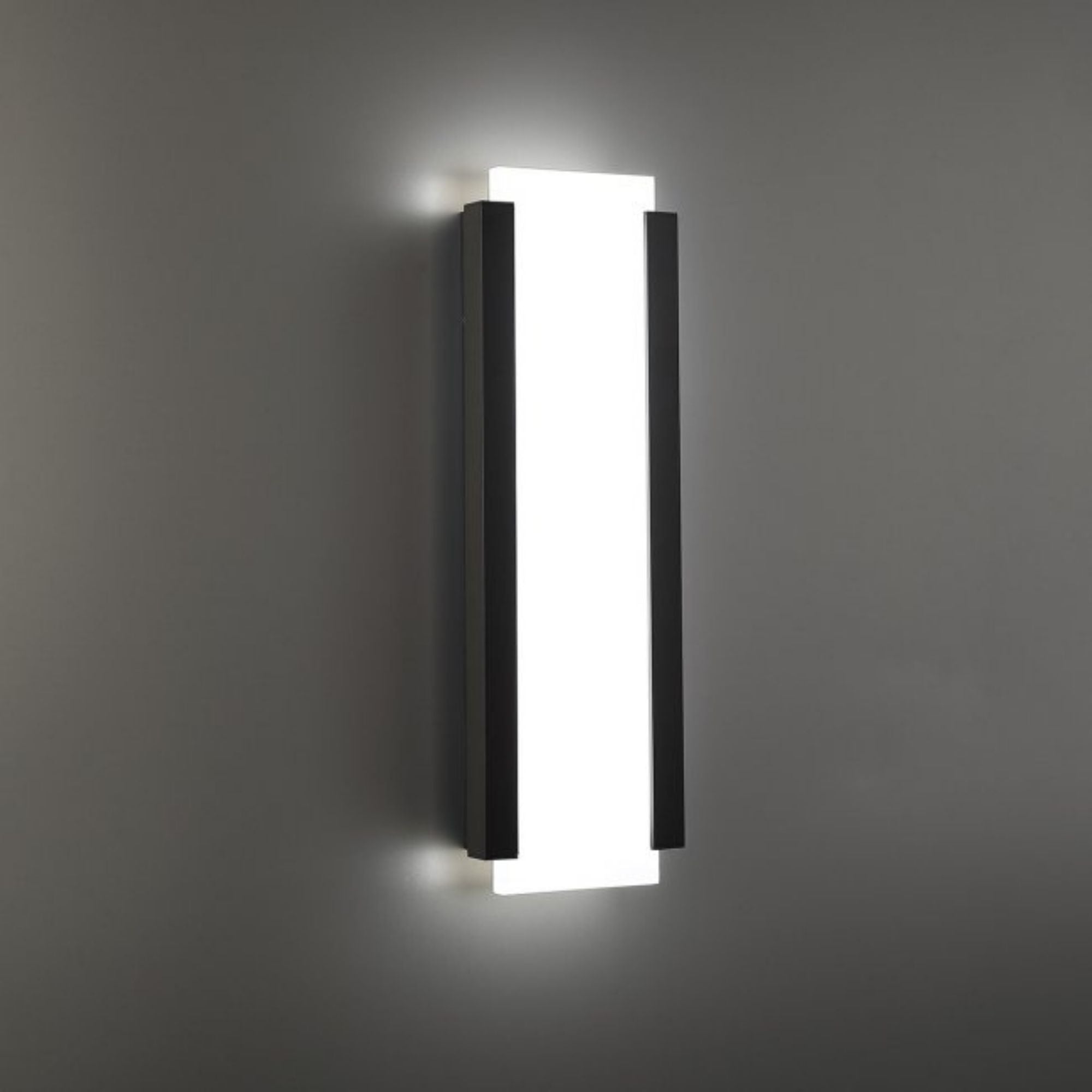 Fiction 20 In LED Wall Light 758 Lumens 3000K Black Finish - Bees Lighting