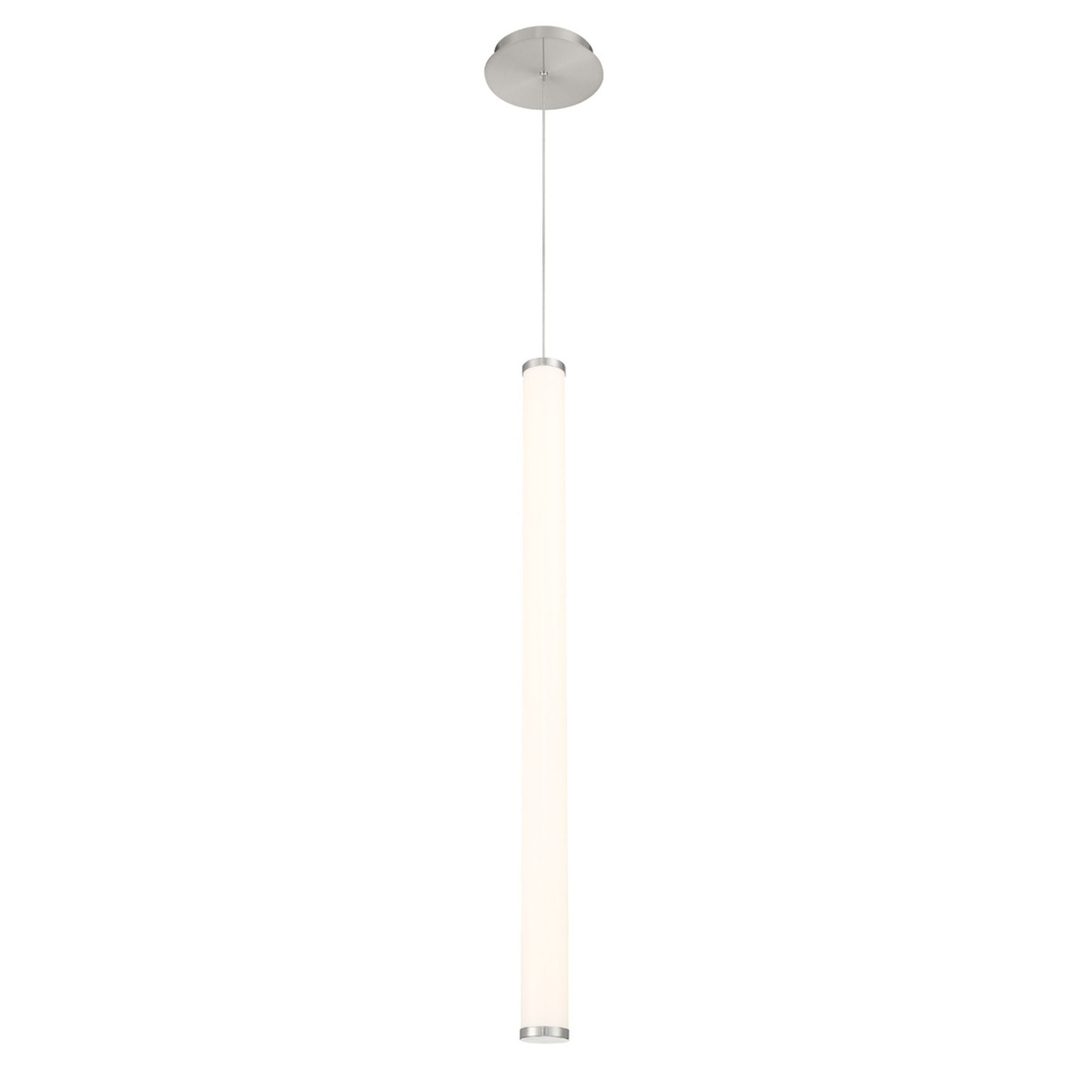 Flare 37 in. LED Pendant Light Nickel Finish