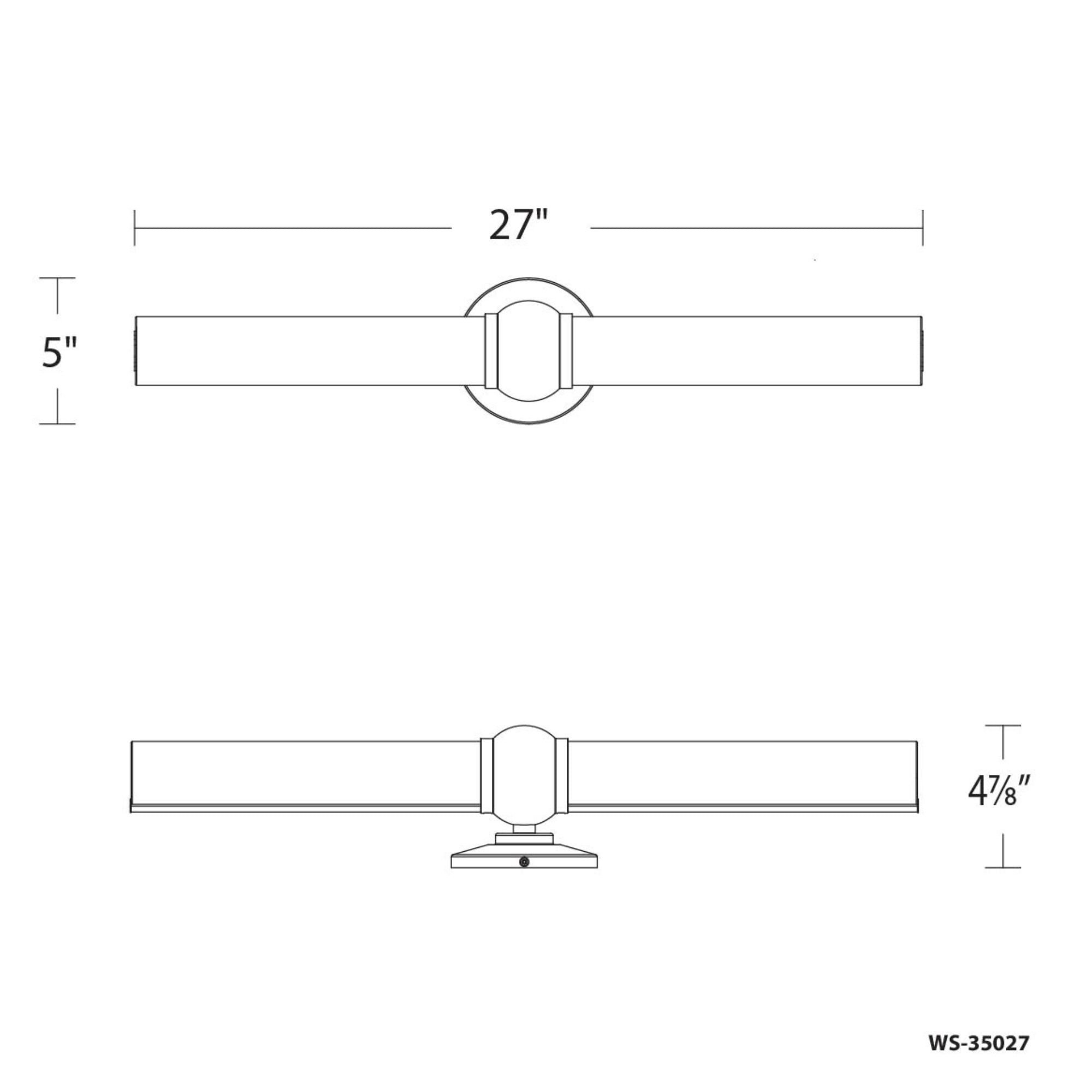 Juliet 27 in. LED Bath Bar 3000K Black finish