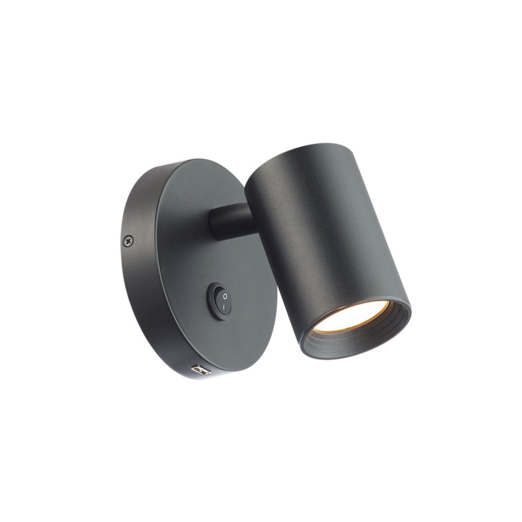 Kepler 5 in. LED Swing Arm Wall Sconce 3000K Black finish
