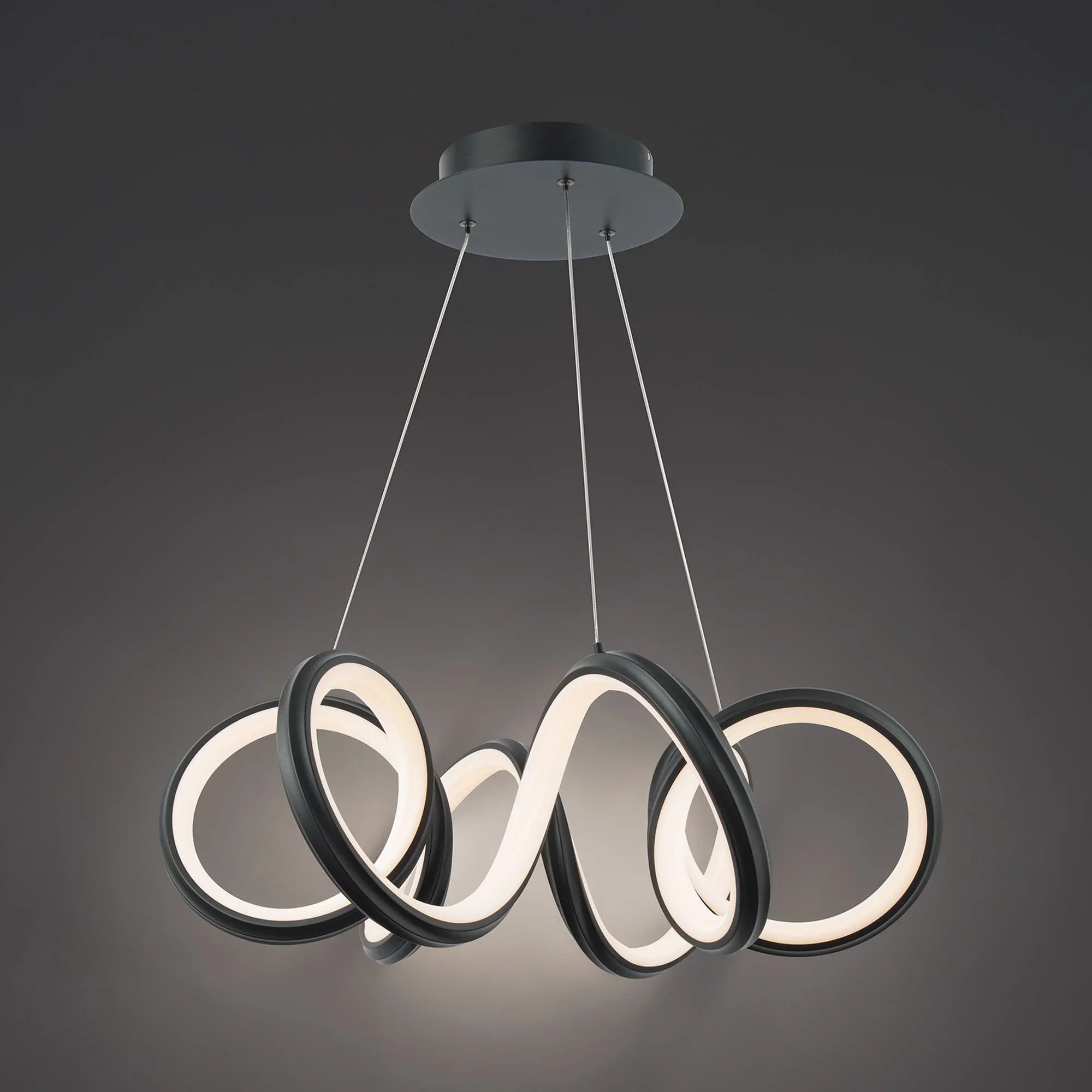 Mamba 26" LED Pendant, Black Finish - Bees Lighting