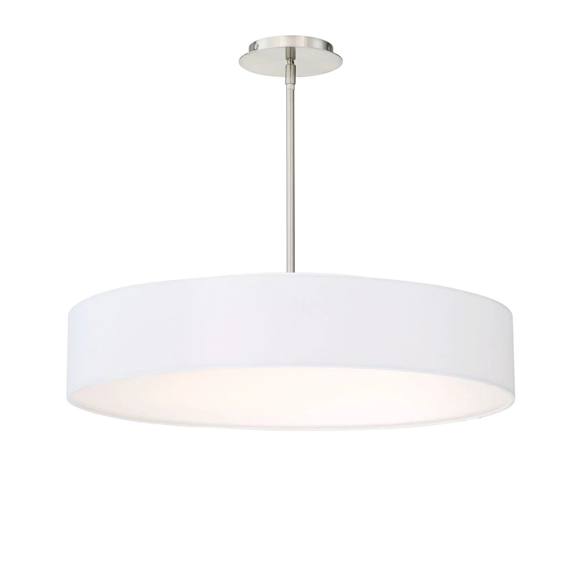 Manhattan 26" LED Pendant, Brushed Nickel Finish - Bees Lighting