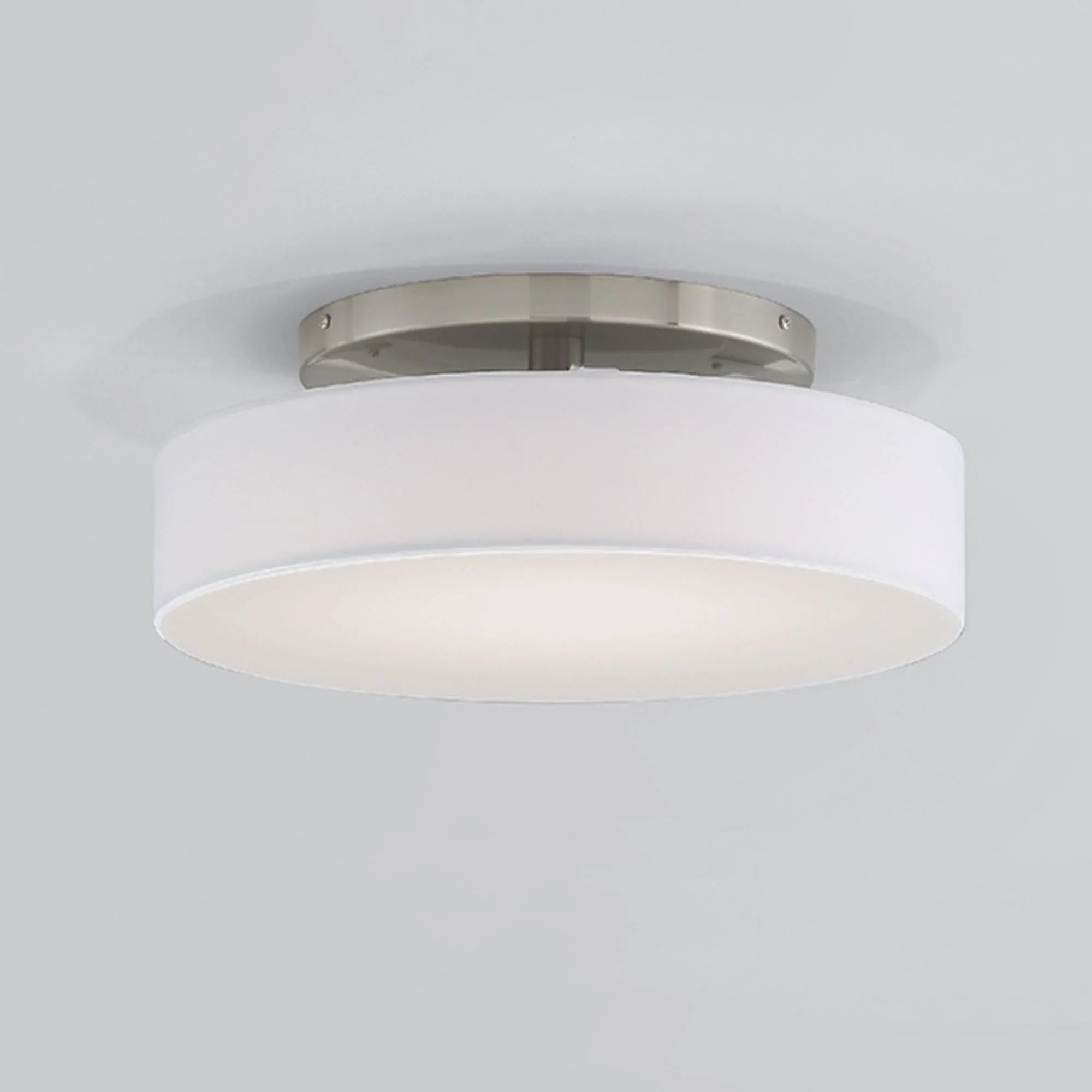 Manhattan 20" LED Semi-Flush Mount, Brushed Nickel Finish