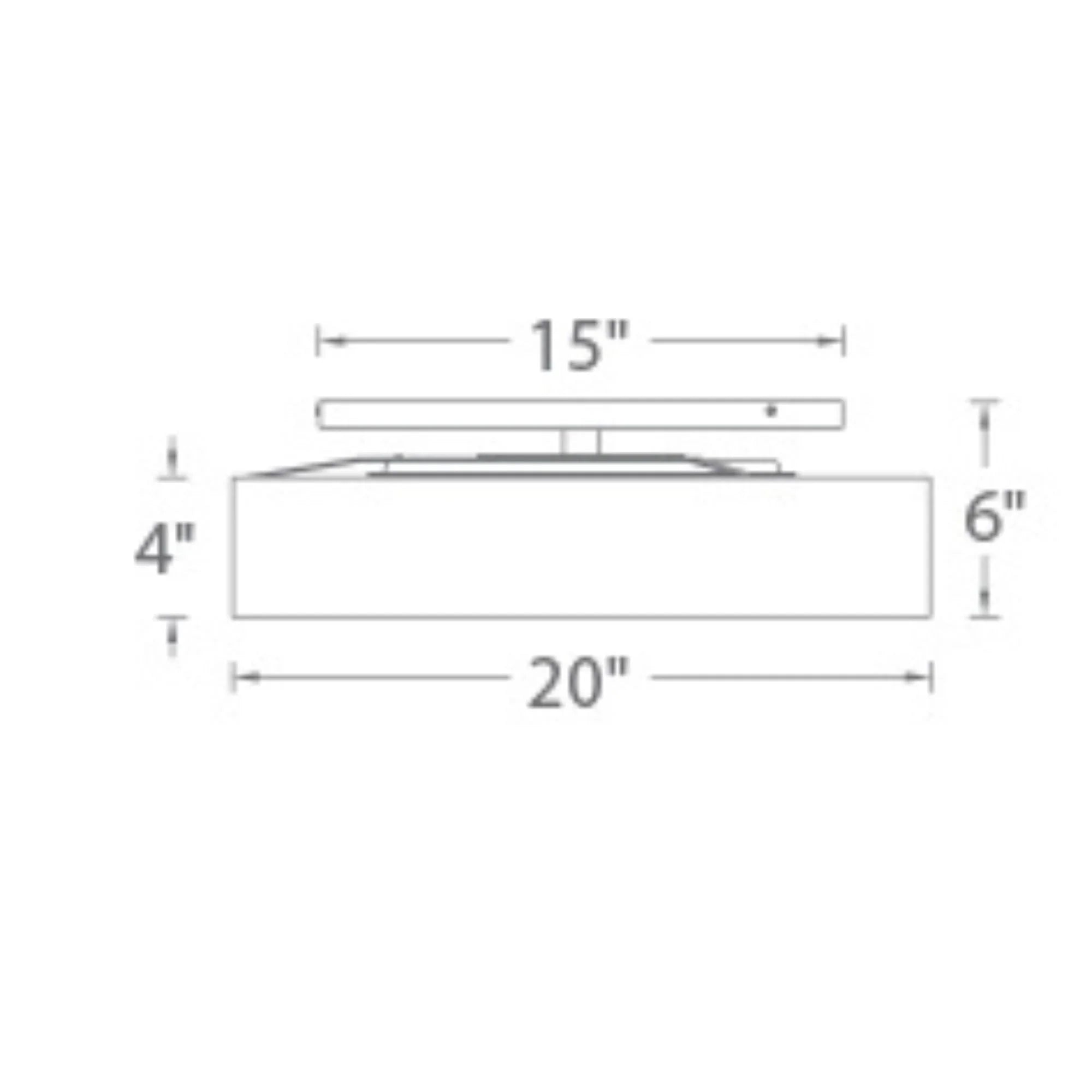Manhattan 20" LED Semi-Flush Mount, Brushed Nickel Finish