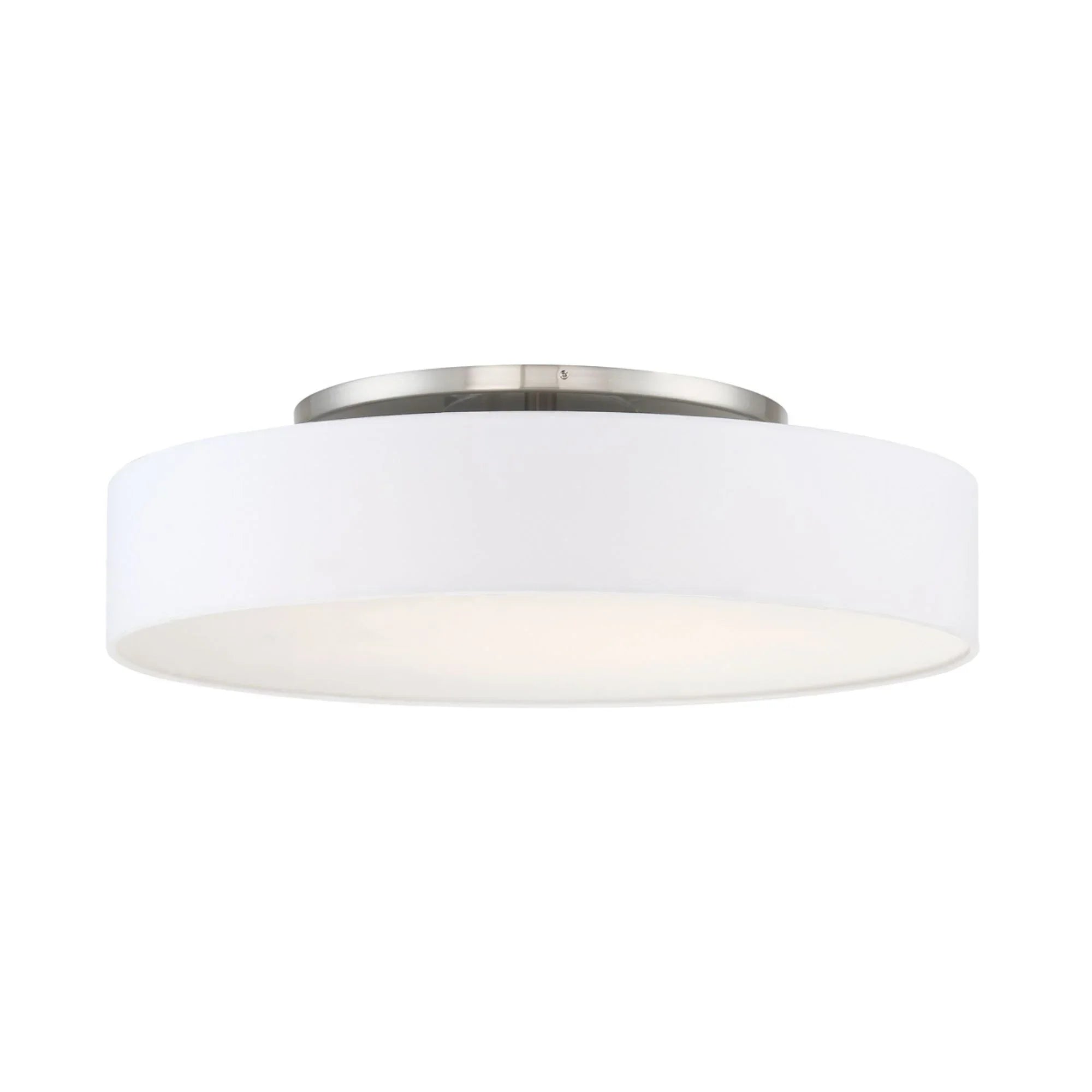 Manhattan 26" LED Semi-Flush Mount, Brushed Nickel Finish
