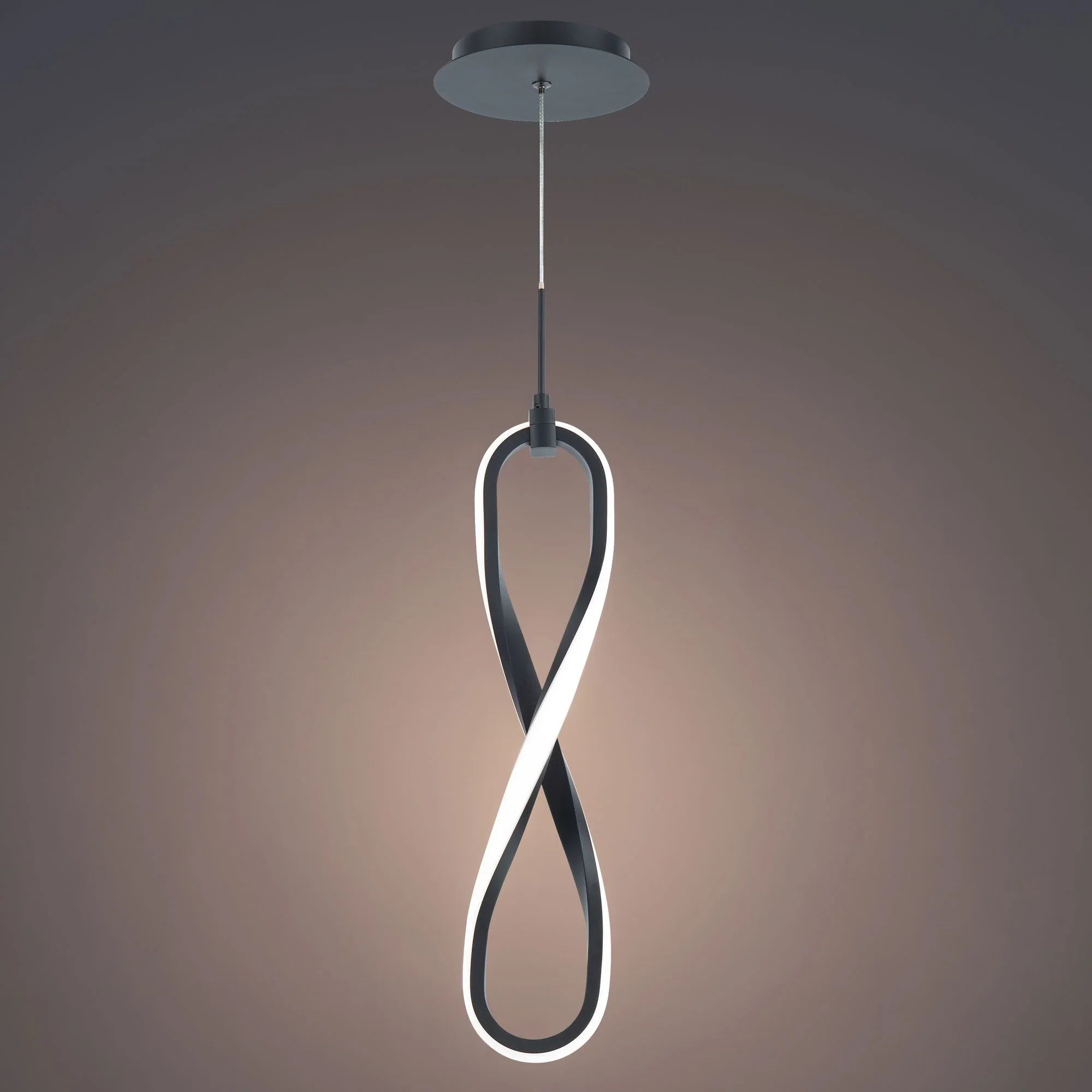 Marise 21" LED Mini Pendant, Black Finish - Bees Lighting