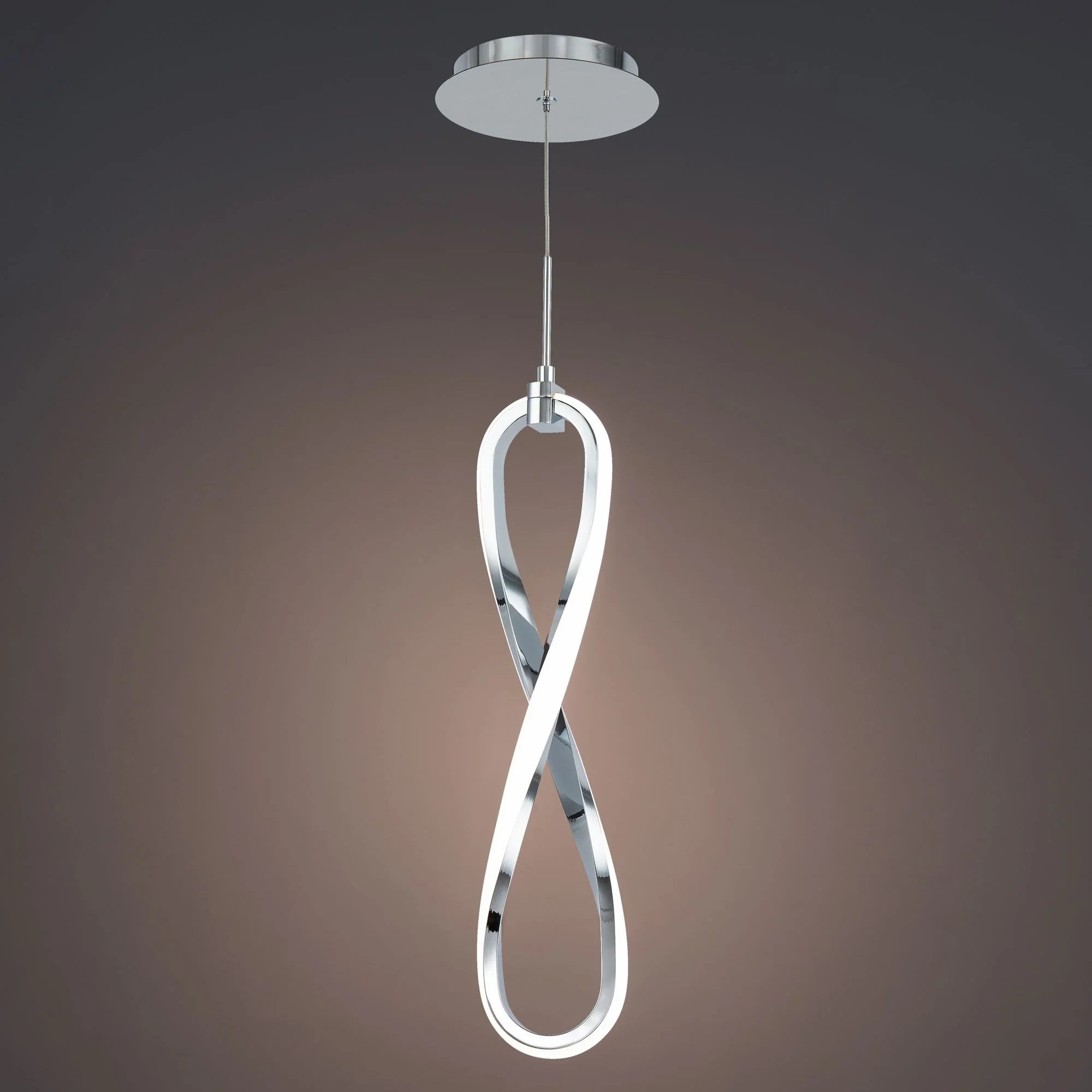 Marise 21" LED Mini Pendant, Chrome Finish - Bees Lighting