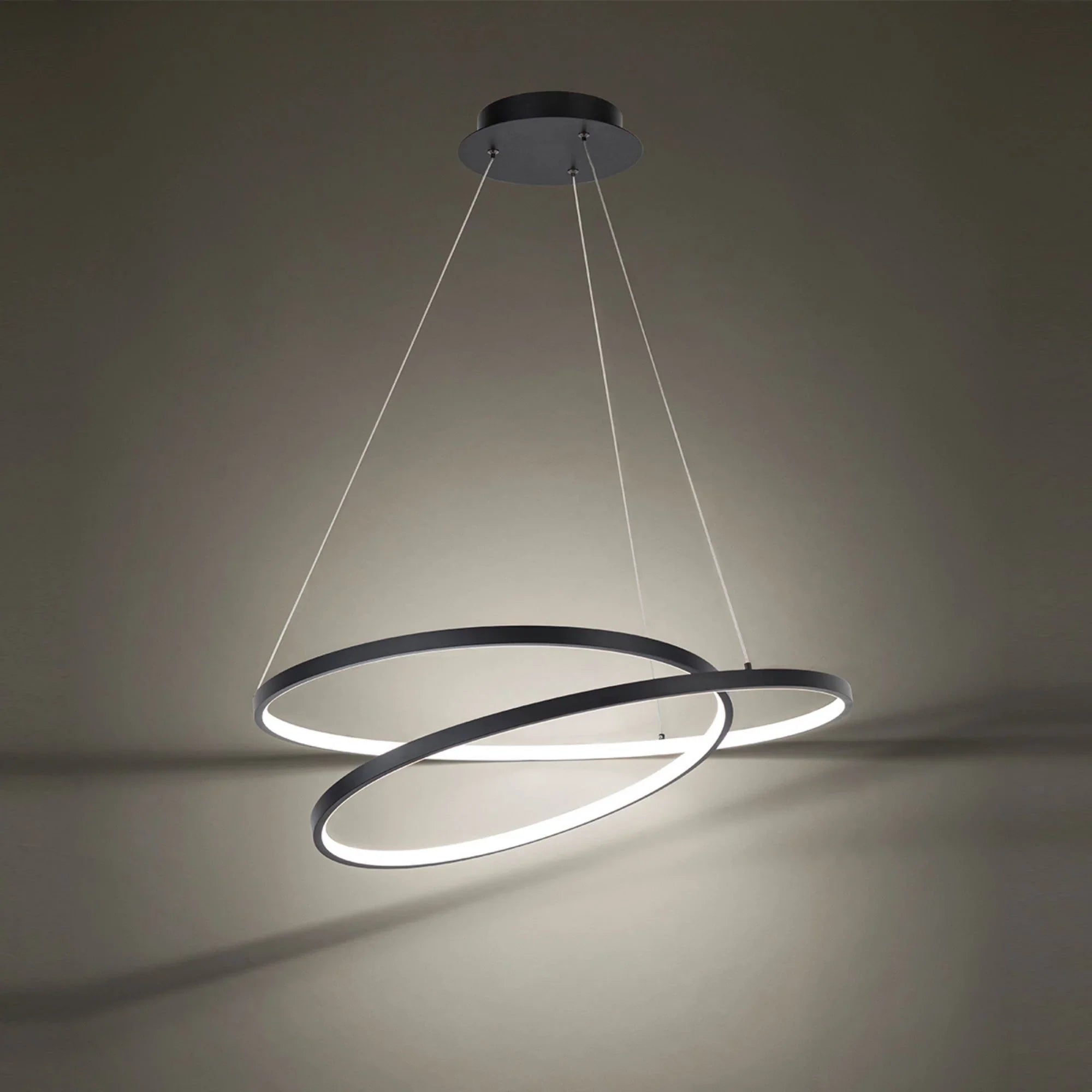Marques 28" LED Pendant, Black Finish - Bees Lighting