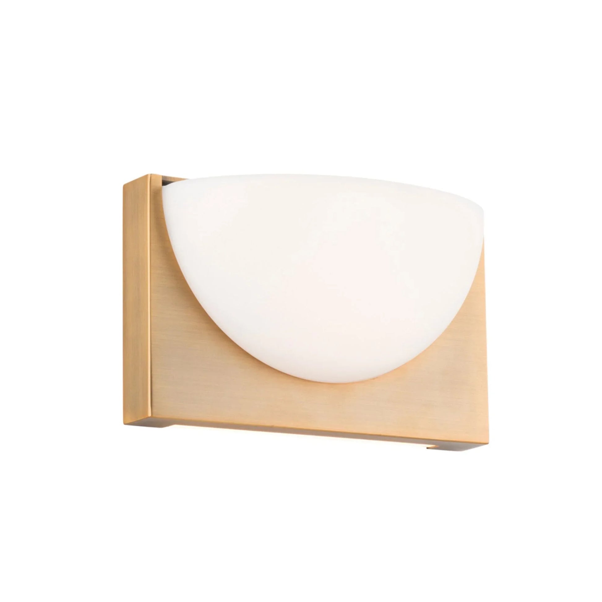 Mylie 10" LED Bathroom Vanity, Aged Brass Finish - Bees Lighting