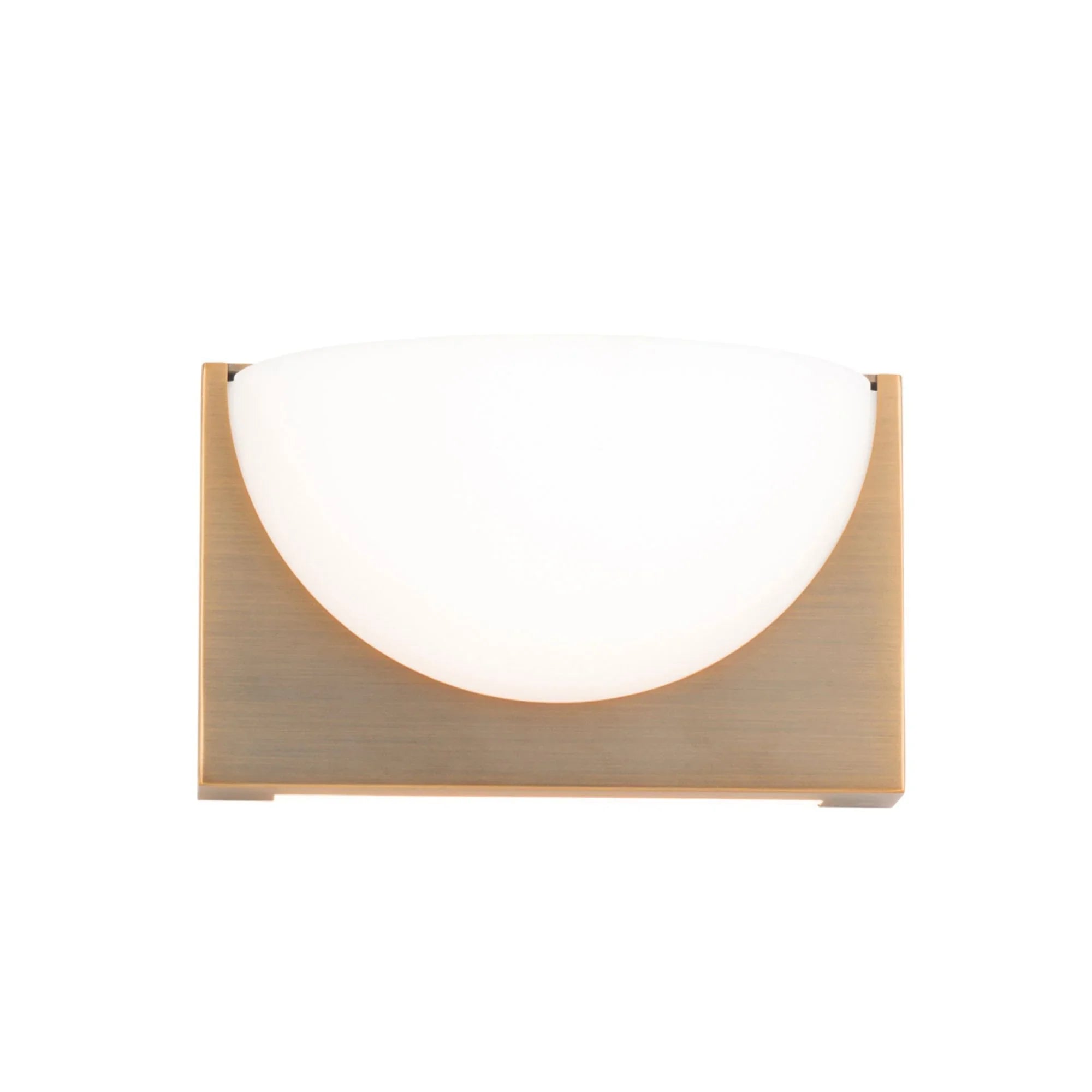 Mylie 10" LED Bathroom Vanity, Aged Brass Finish - Bees Lighting