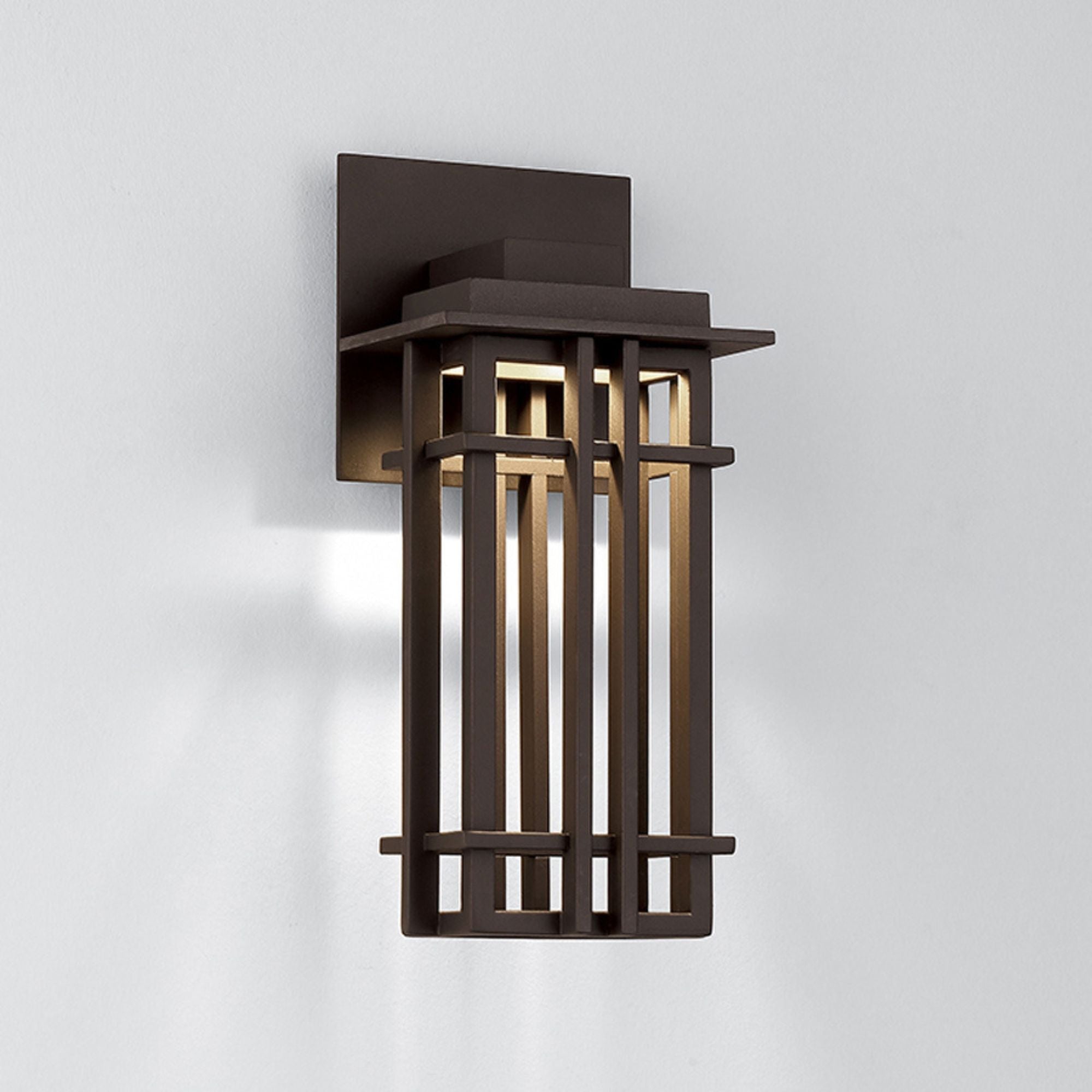 Nest 12 in. LED Outdoor Wall Sconce 180 Lumens 3000K Bronze Finish