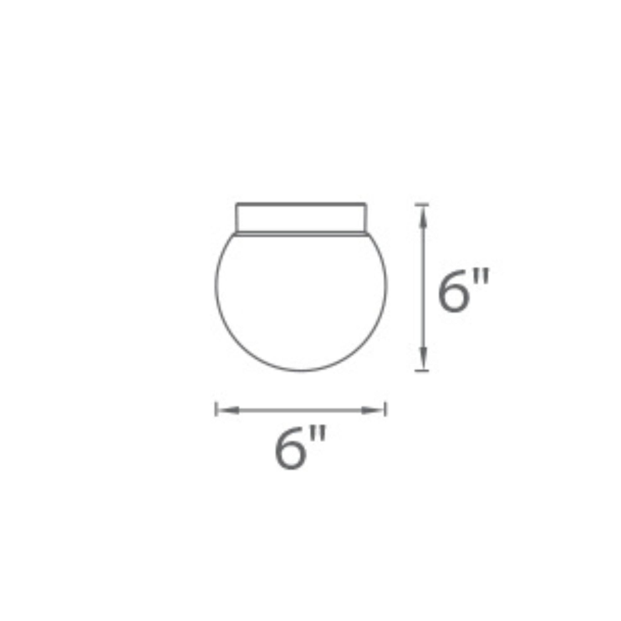 Niveous 6 in. LED Flush Mount Light White Finish