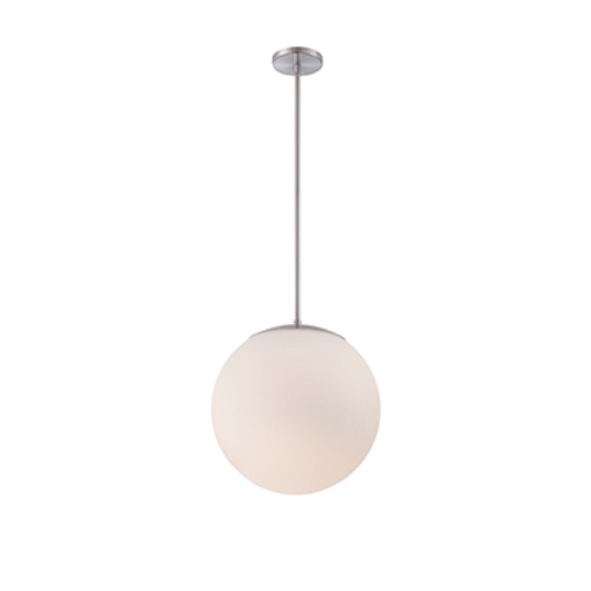 Niveous 14 In LED Pendant Light Nickel Finish