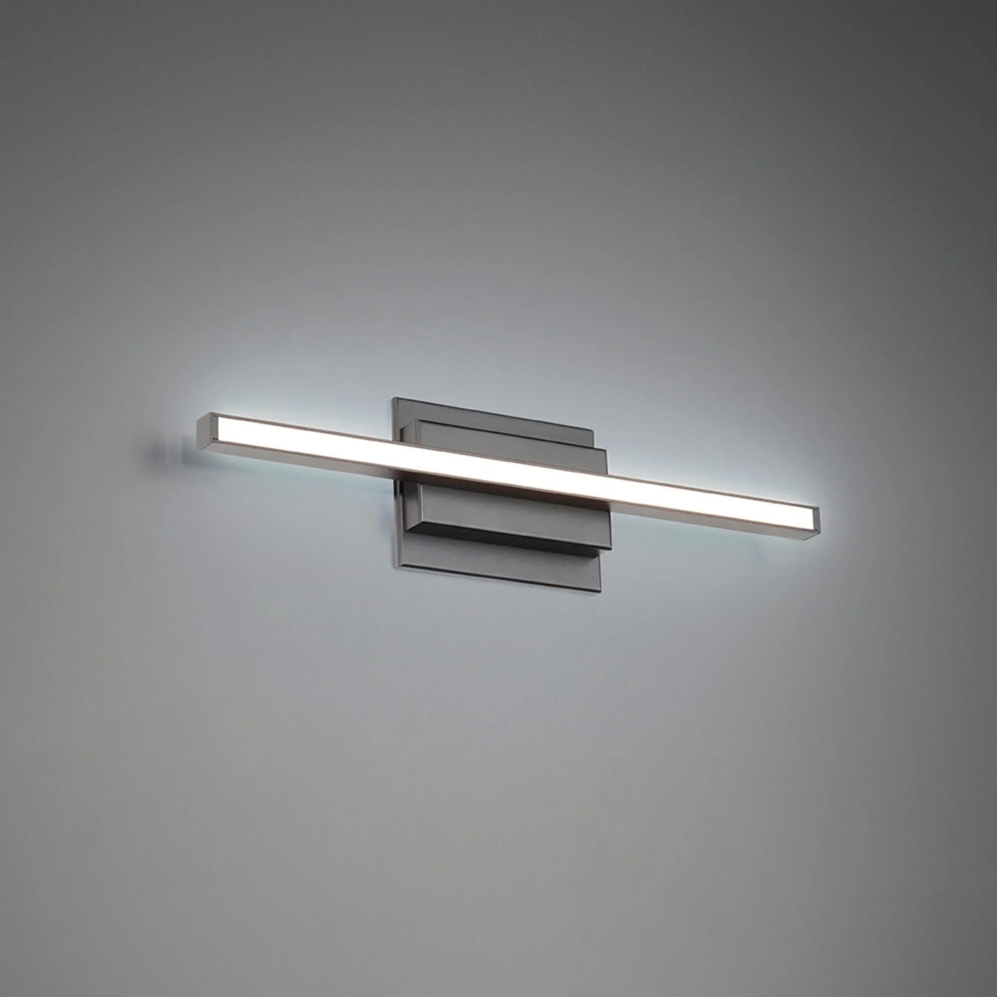 Parallax 18" LED Bath Vanity, 3CCT, Black Finish - Bees Lighting