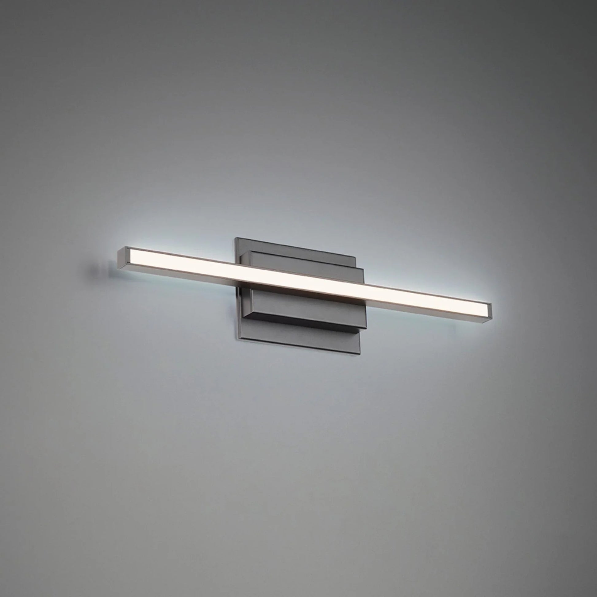 Parallax 24" LED Bath Vanity, 3CCT, Black Finish - Bees Lighting