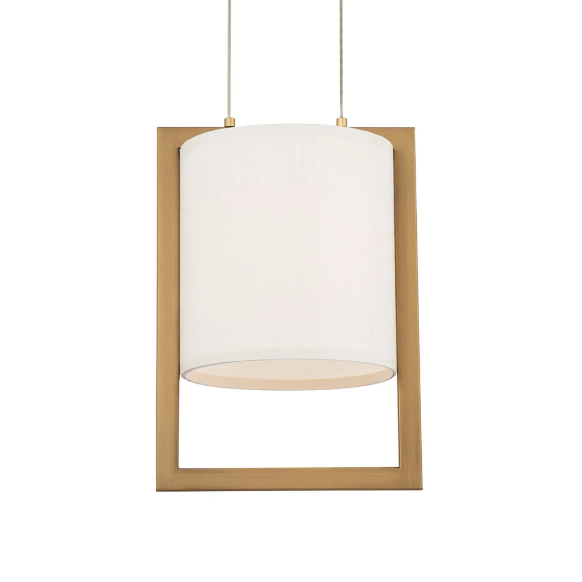 Park Avenue 12" LED Mini Pendant, Aged Brass Finish