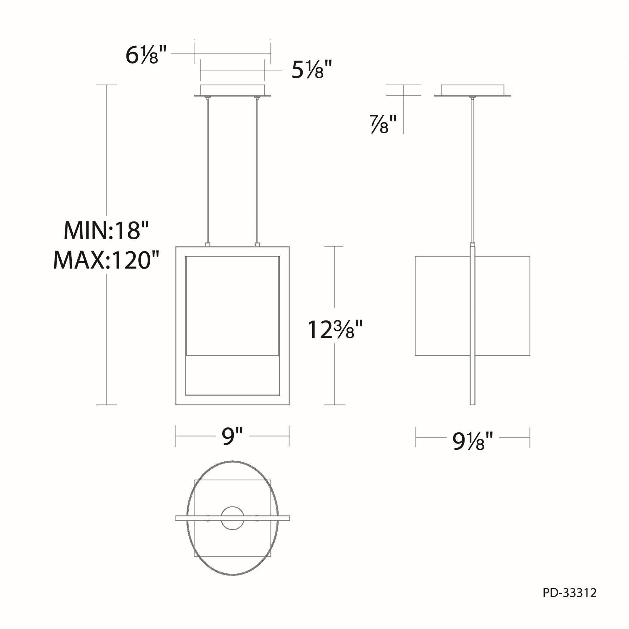 Park Avenue 9 in. Mini Pendant Light Brass finish