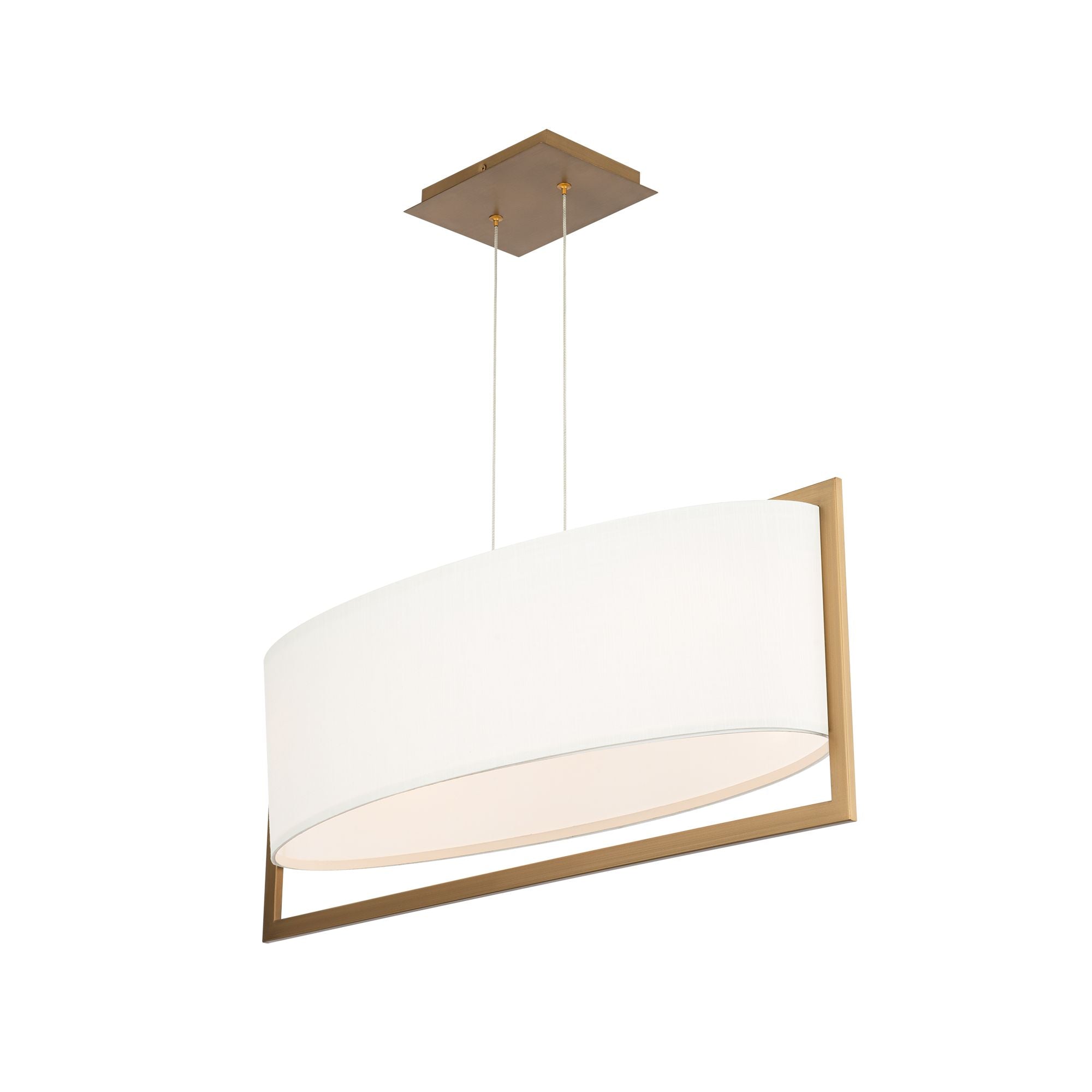 Park Avenue 31 in. LED Linear Pendant Light Brass finish