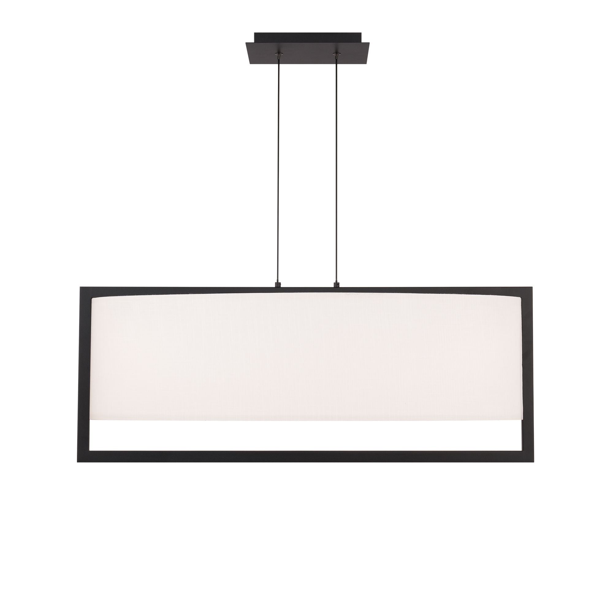 Park Avenue 31 in. LED Linear Pendant Light Black finish