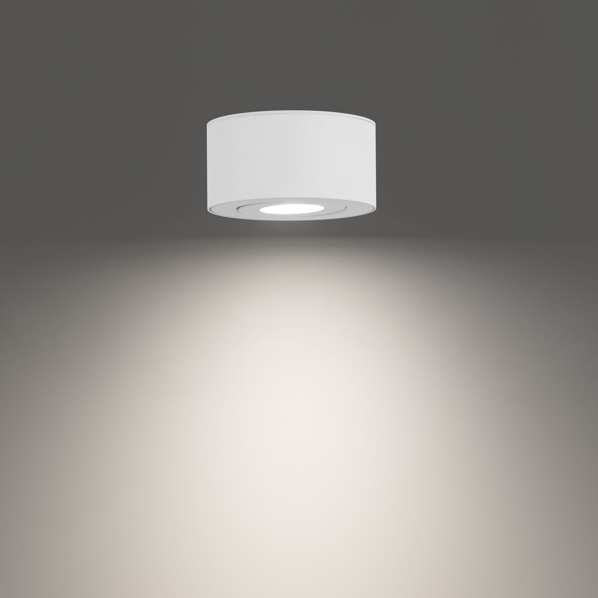 PEEK 5 in. LED Outdoor Flush Mount 3000K White finish