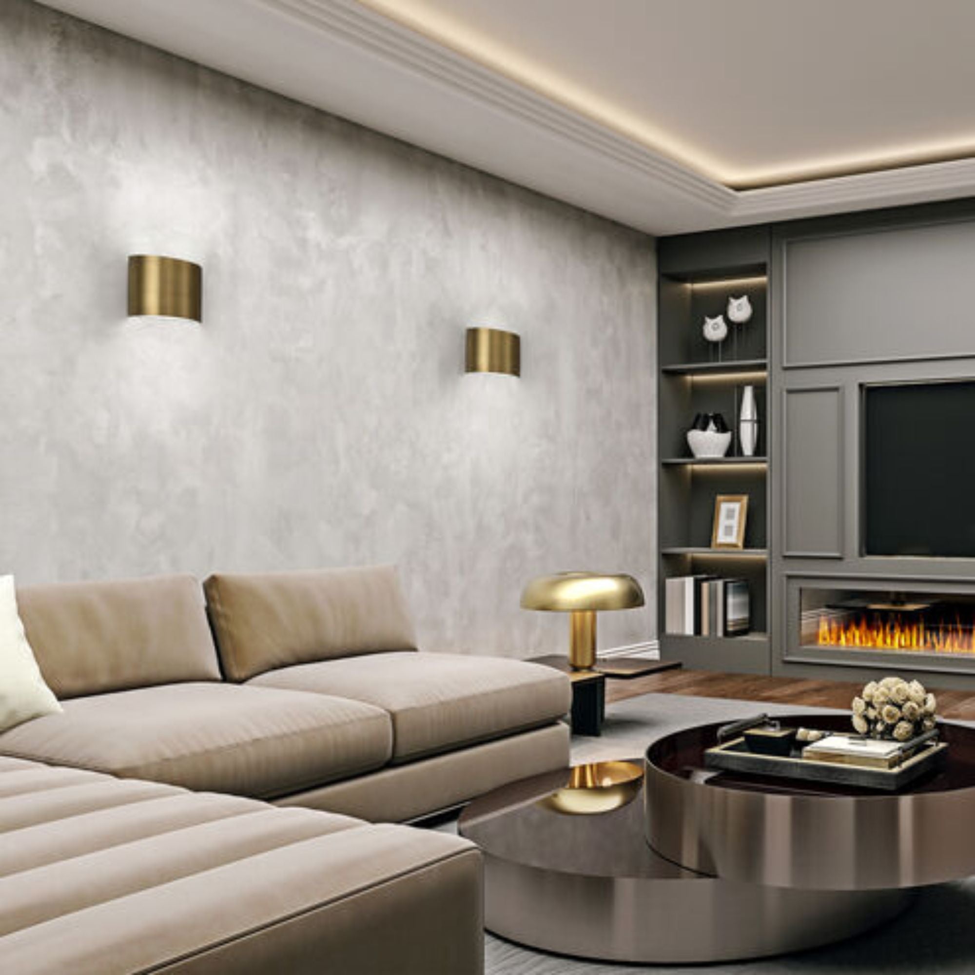 Pocket 7 In LED Wall Light 3000K Black Finish