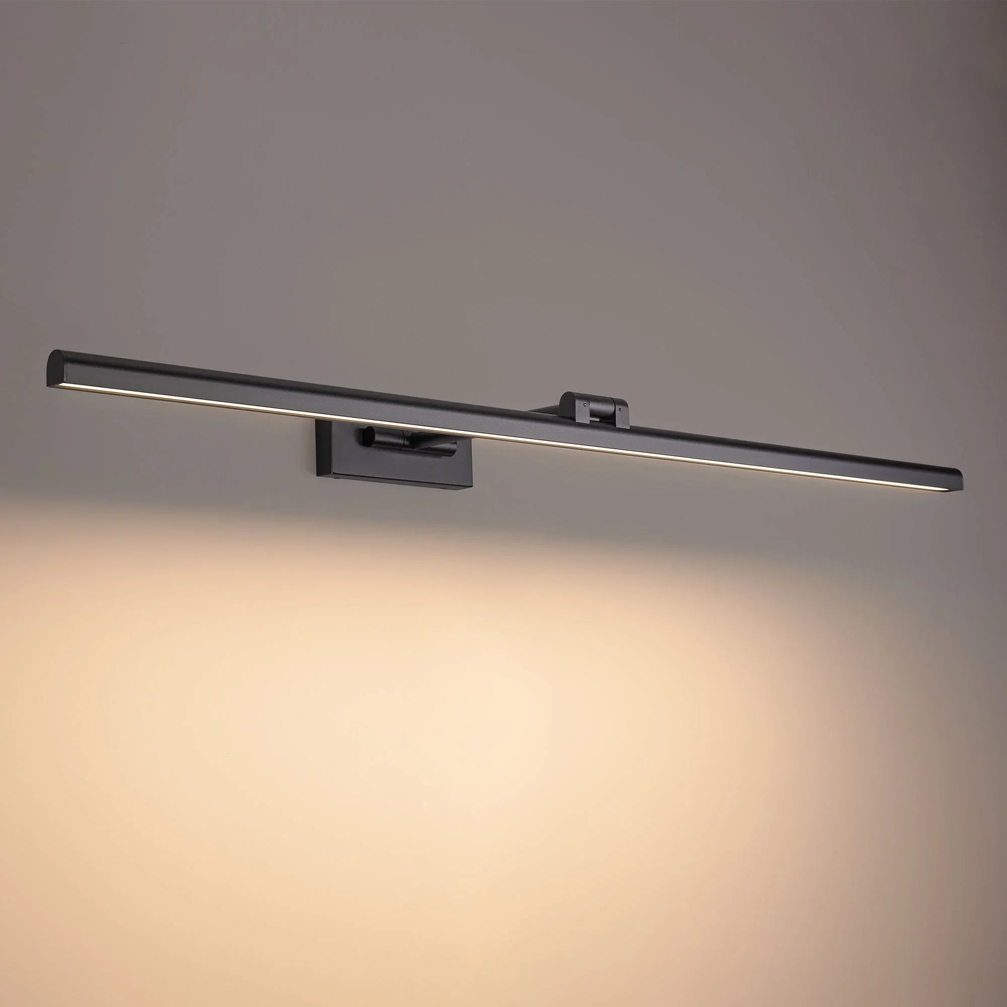 Reed 25" LED Swing Arm Wall Lamp, Black Finish - Bees Lighting