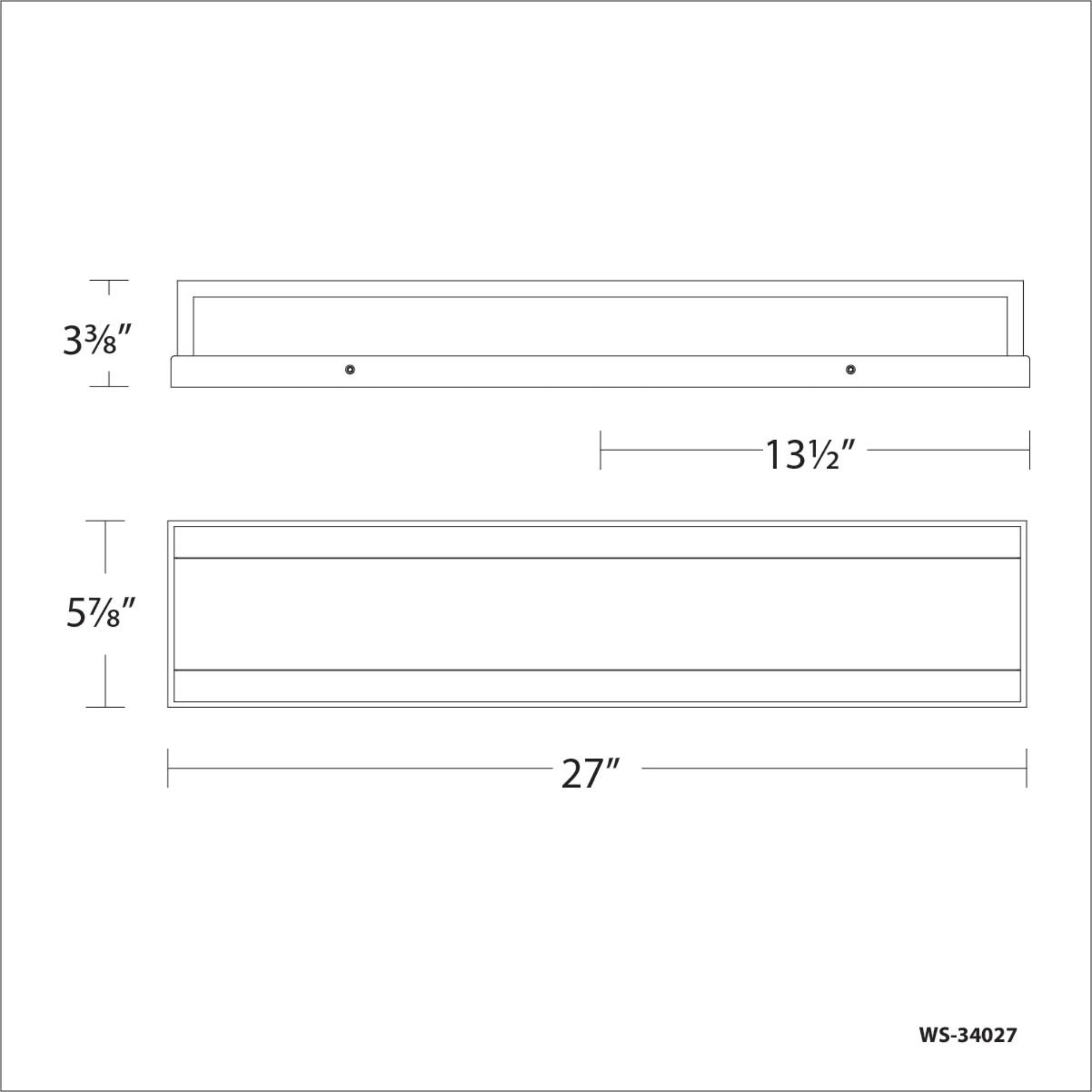 Repose 27 in. LED Bath Bar 1356 Lumens 3500K Aluminum Finish