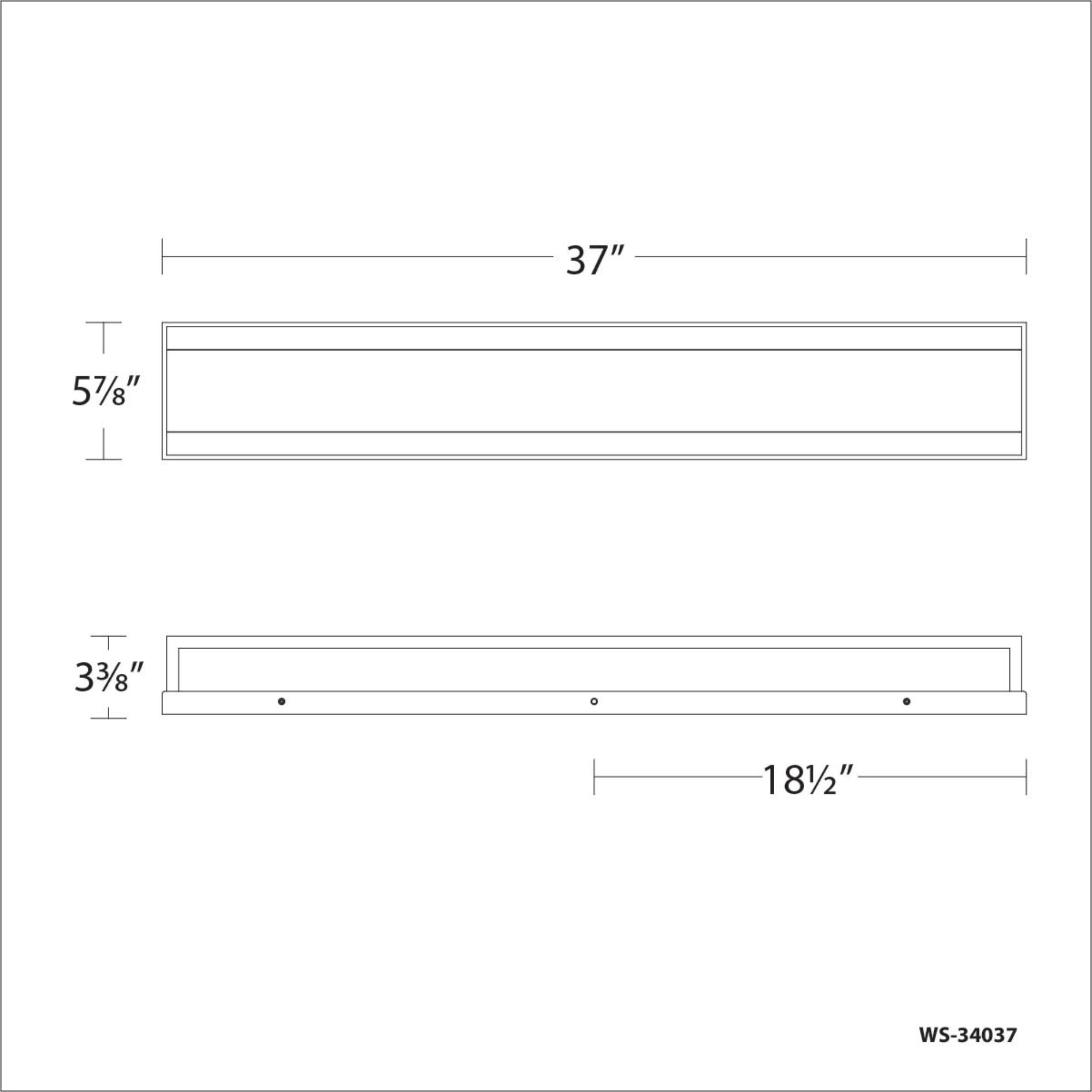 Repose 37 in. LED Bath Bar 1785 Lumens 3500K Aluminum Finish